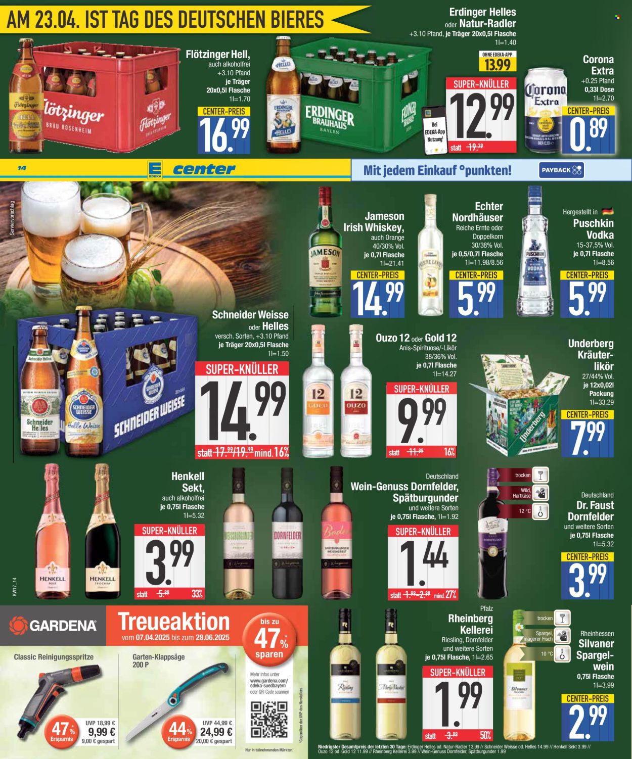 Edeka Prospekte  - 22.04.2025 - 26.04.2025. Seite 14