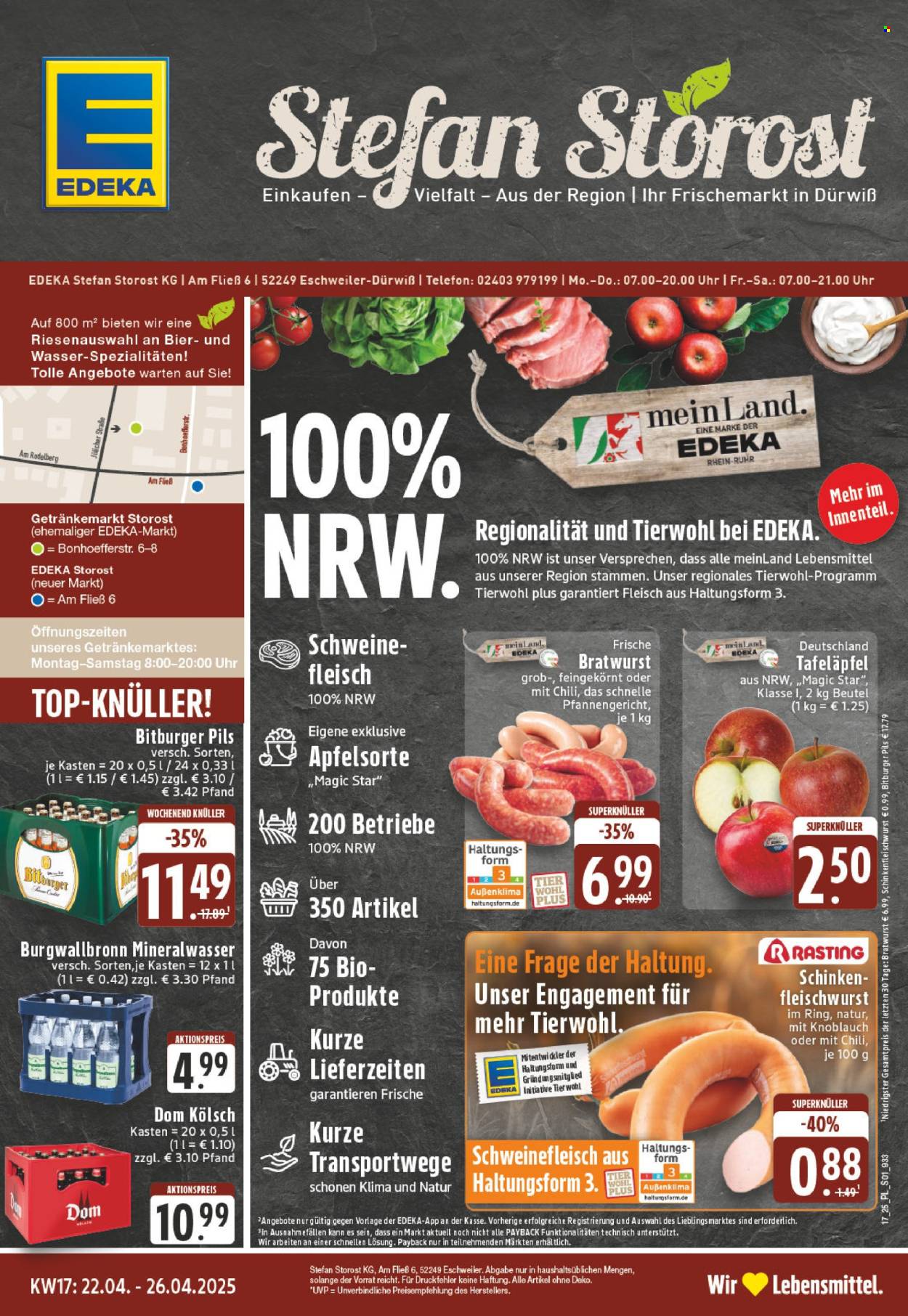Edeka Prospekte  - 22.04.2025 - 26.04.2025. Seite 1