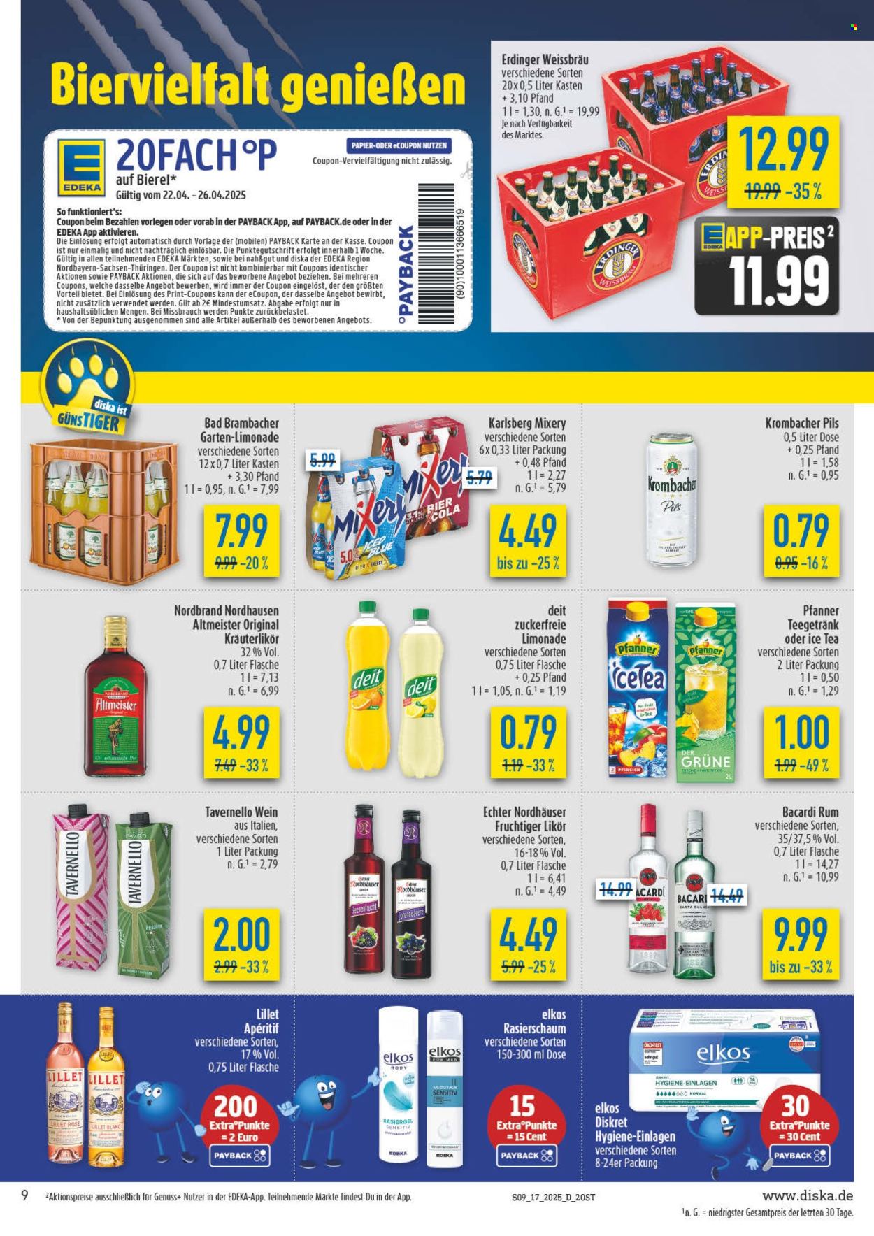 Diska Prospekte  - 22.04.2025 - 26.04.2025. Seite 9