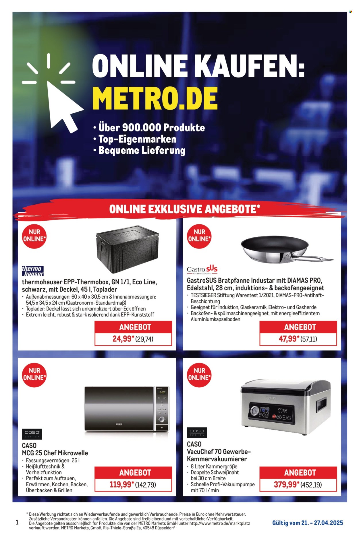 Metro Prospekte  - 21.04.2025 - 27.04.2025. Seite 1