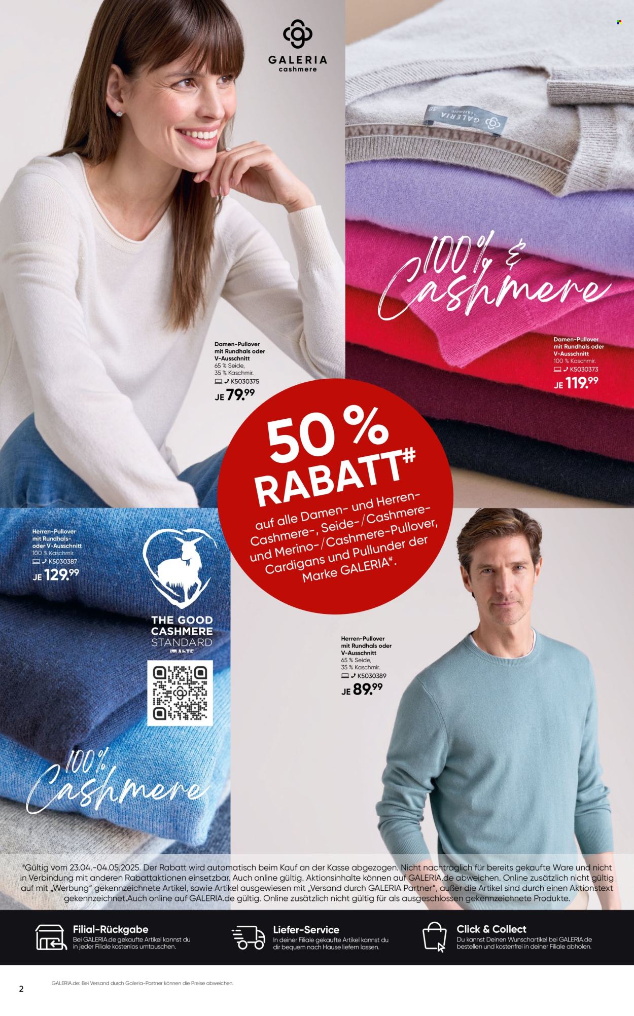 GALERIA Karstadt Kaufhof Prospekte  - 23.04.2025 - 4.05.2025. Seite 2
