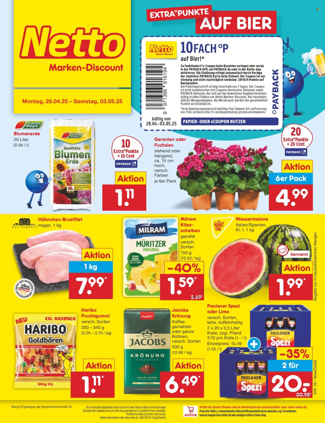 Netto Marken-Discount Prospekte  - 28.04.2025 - 3.05.2025. Seite 1