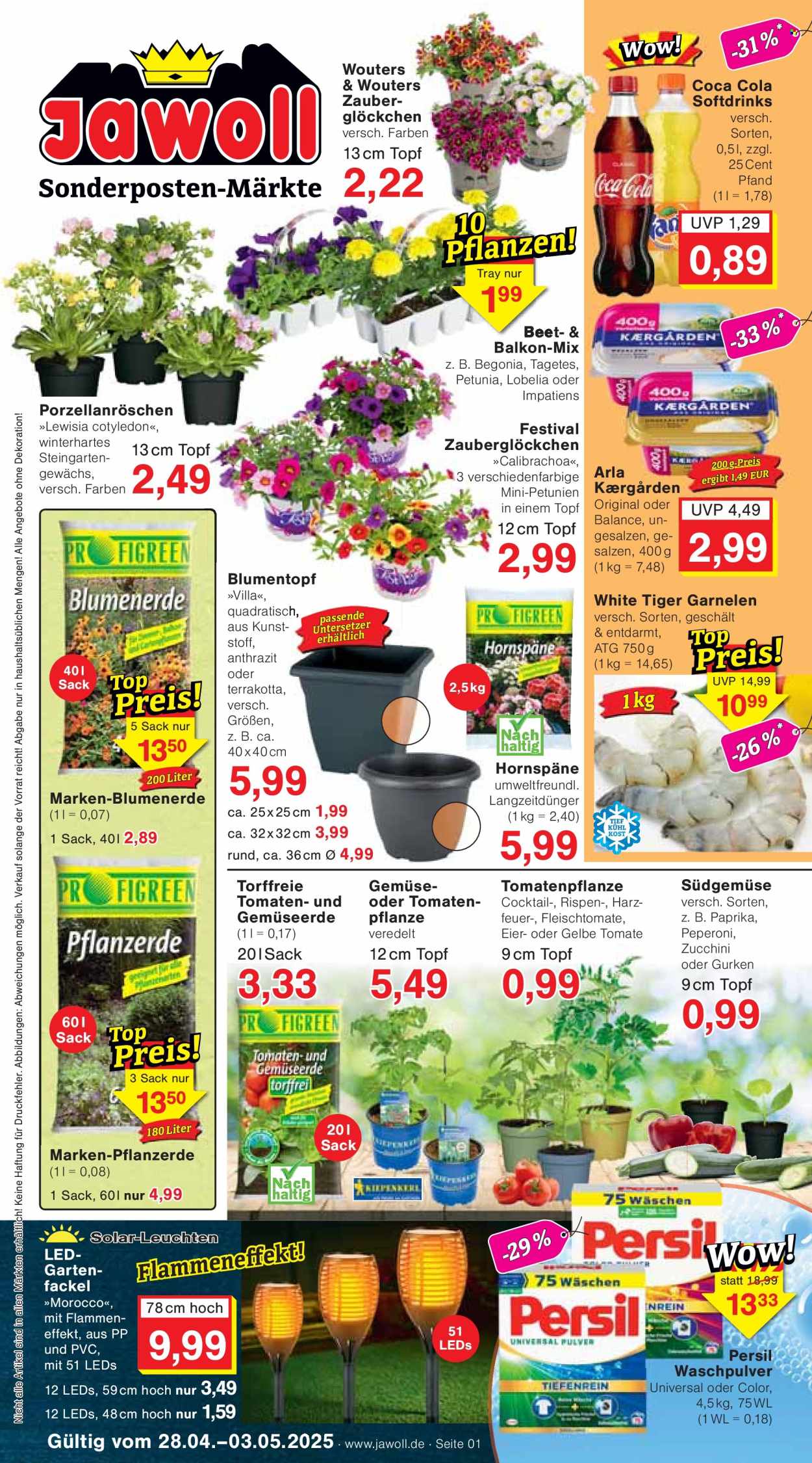 Jawoll Prospekte  - 28.04.2025 - 3.05.2025. Seite 1