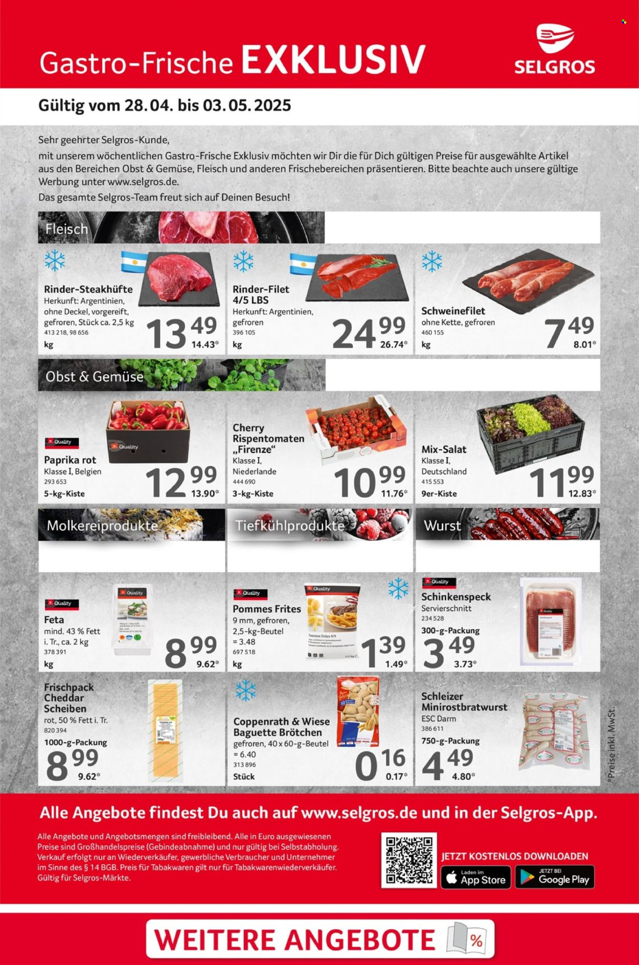 Selgros Prospekte  - 28.04.2025 - 3.05.2025. Seite 1