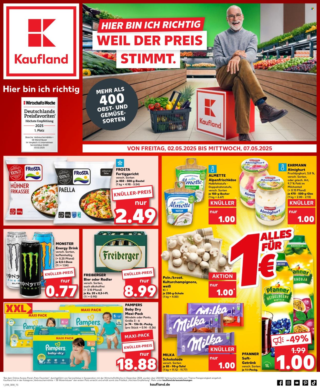 Kaufland Prospekte  - 2.05.2025 - 7.05.2025. Seite 1