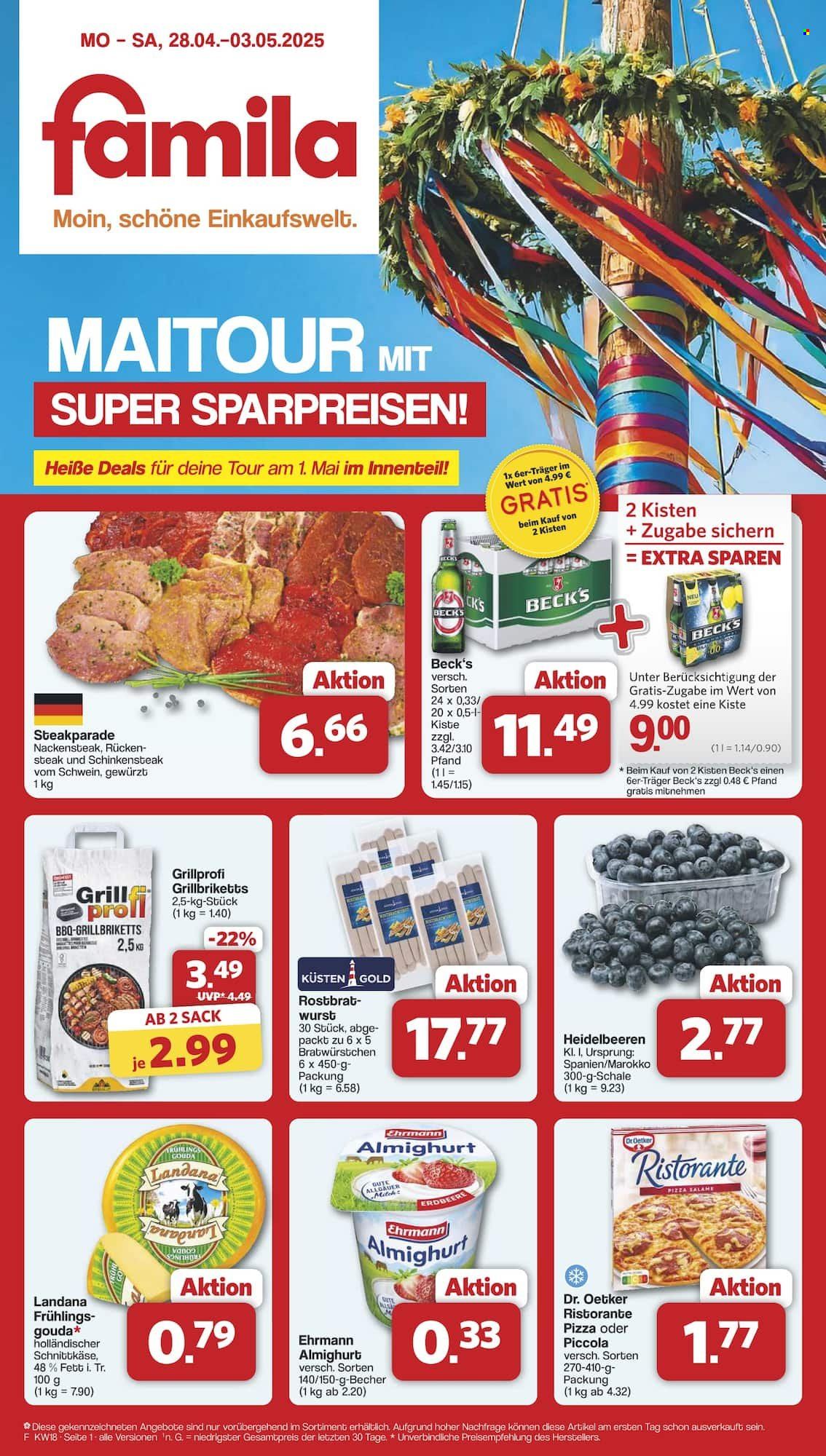 famila Prospekte  - 28.04.2025 - 3.05.2025. Seite 1
