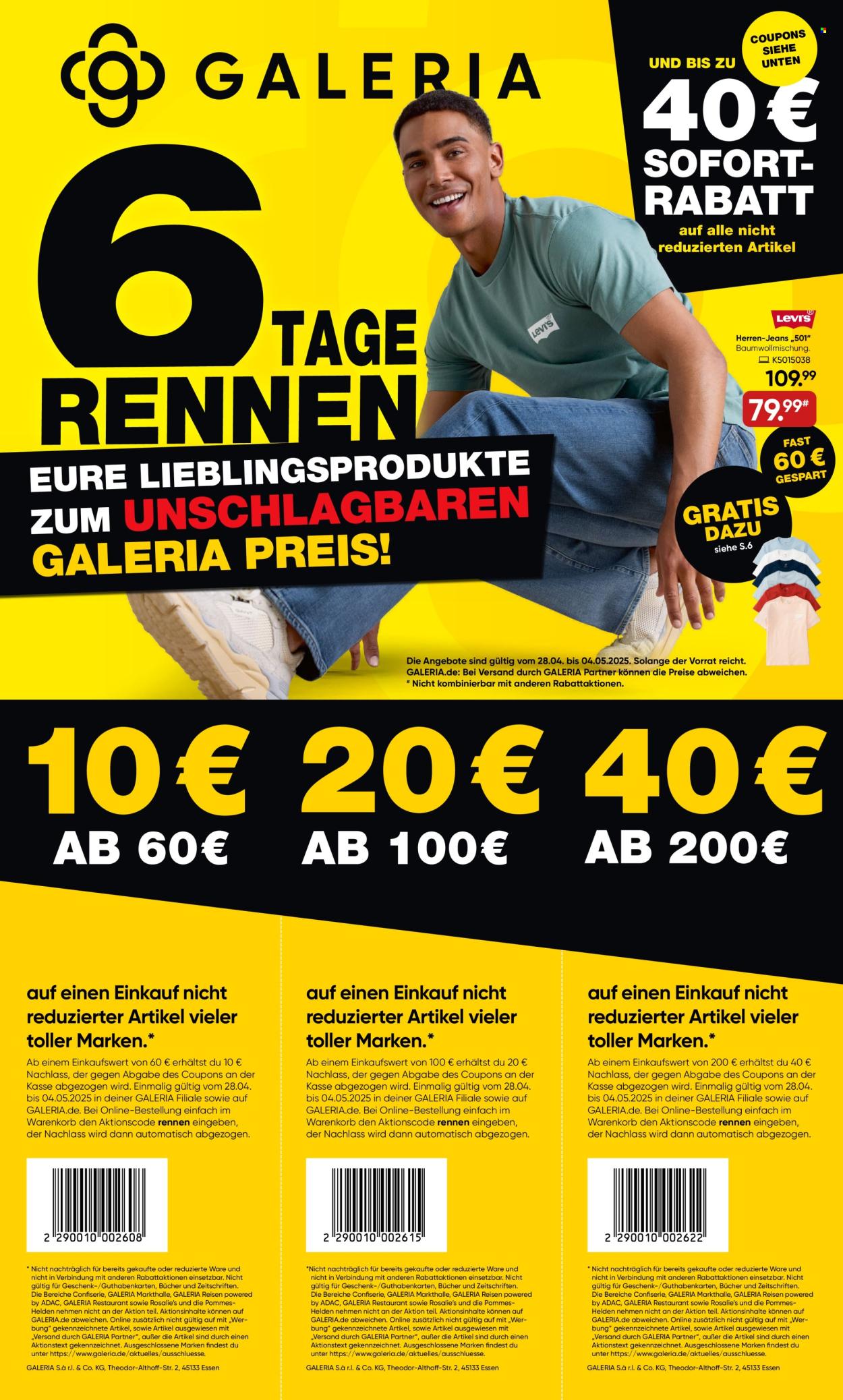 GALERIA Karstadt Kaufhof Prospekte  - 28.04.2025 - 4.05.2025. Seite 1
