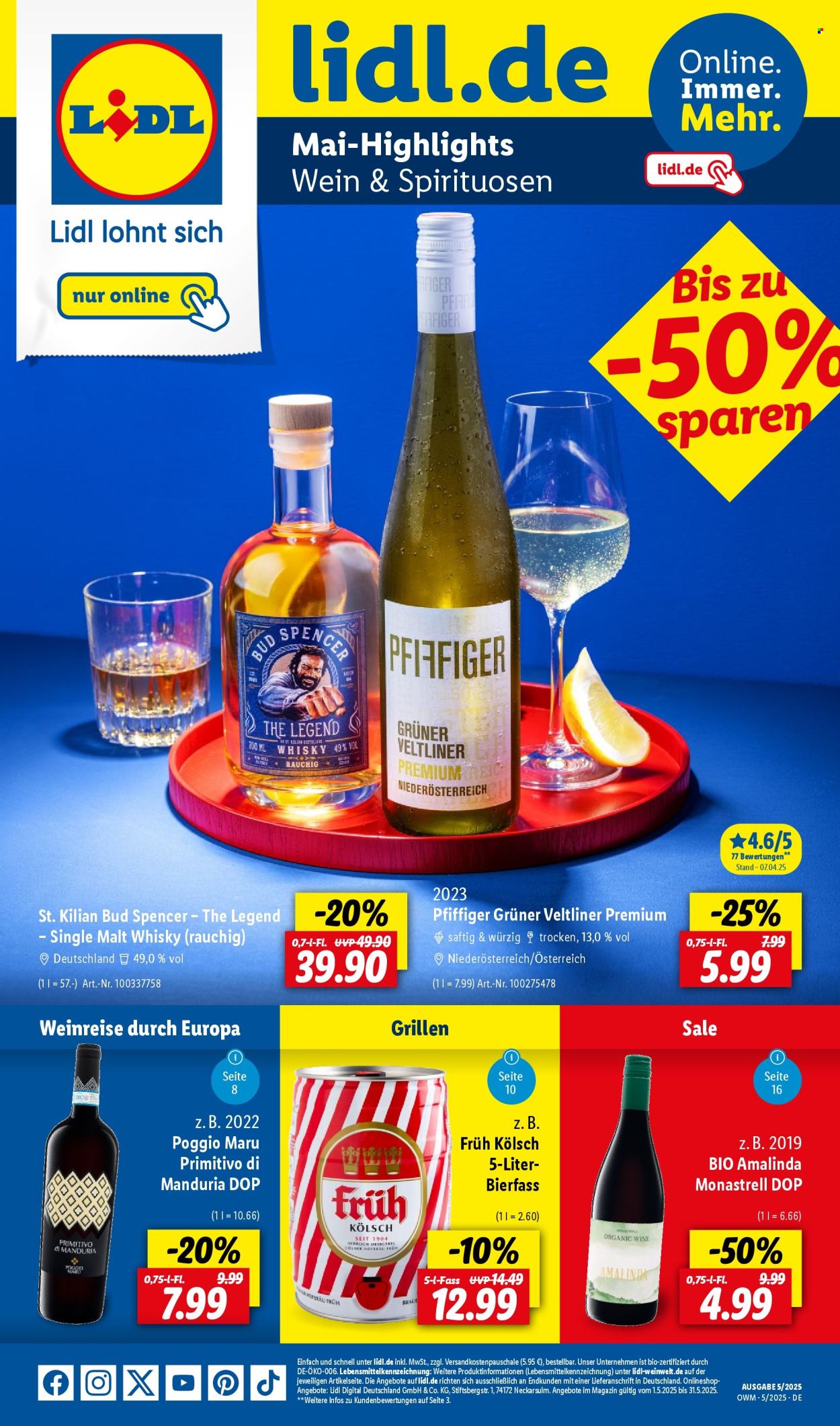 Lidl Prospekte  - 1.05.2025 - 31.05.2025. Seite 1