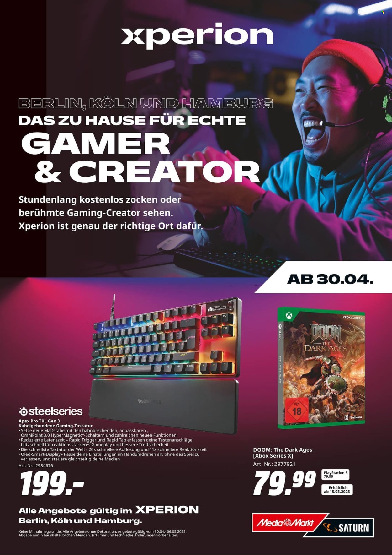 MediaMarkt Prospekte  - 30.04.2025 - 6.05.2025. Seite 1