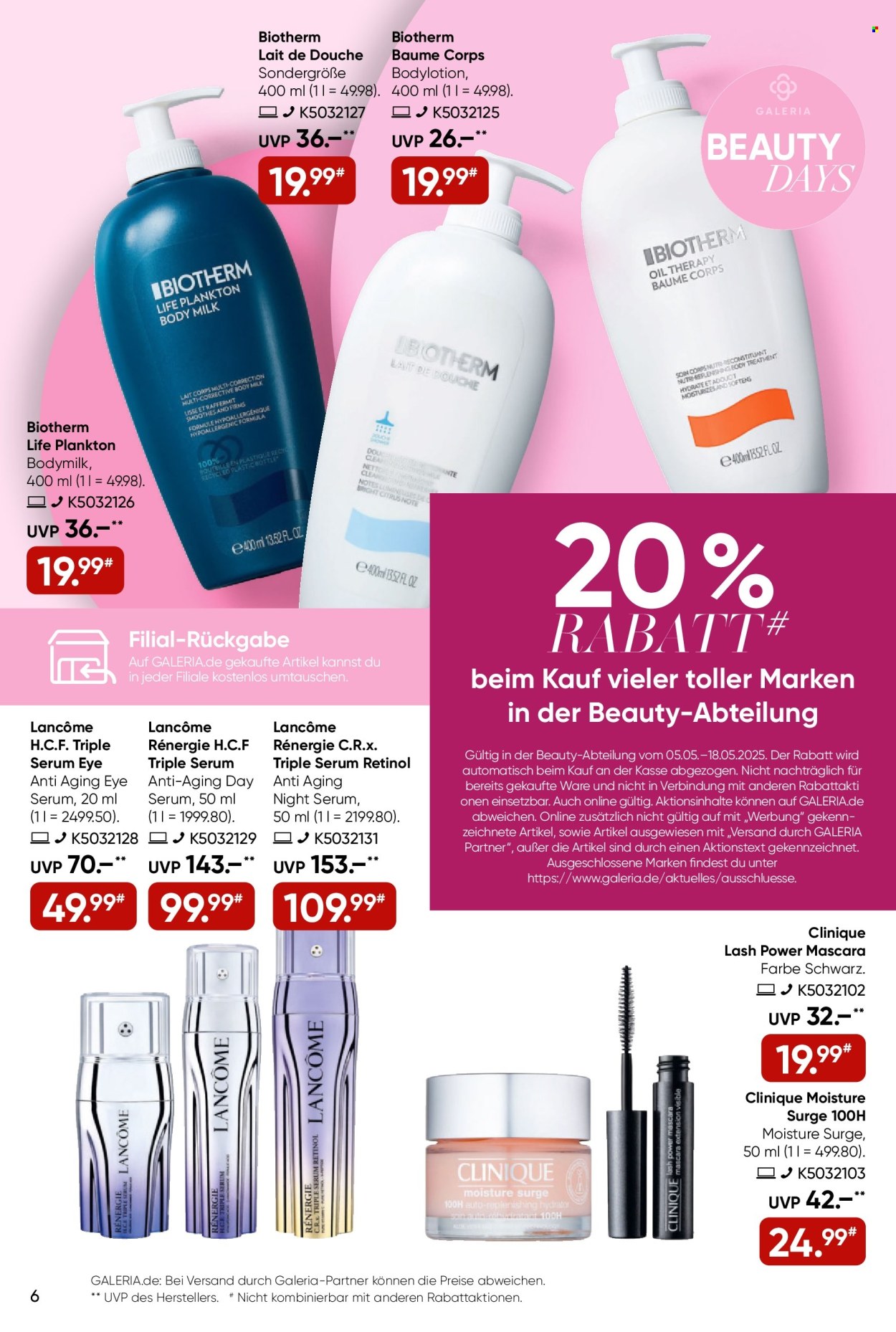 GALERIA Karstadt Kaufhof Prospekte  - 5.05.2025 - 11.05.2025. Seite 6