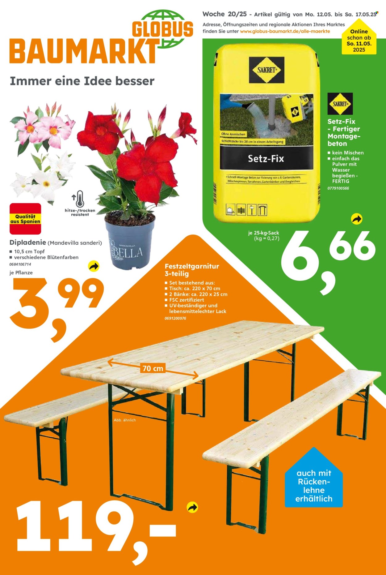 Globus Baumarkt Prospekte  - 12.05.2025 - 17.05.2025. Seite 1