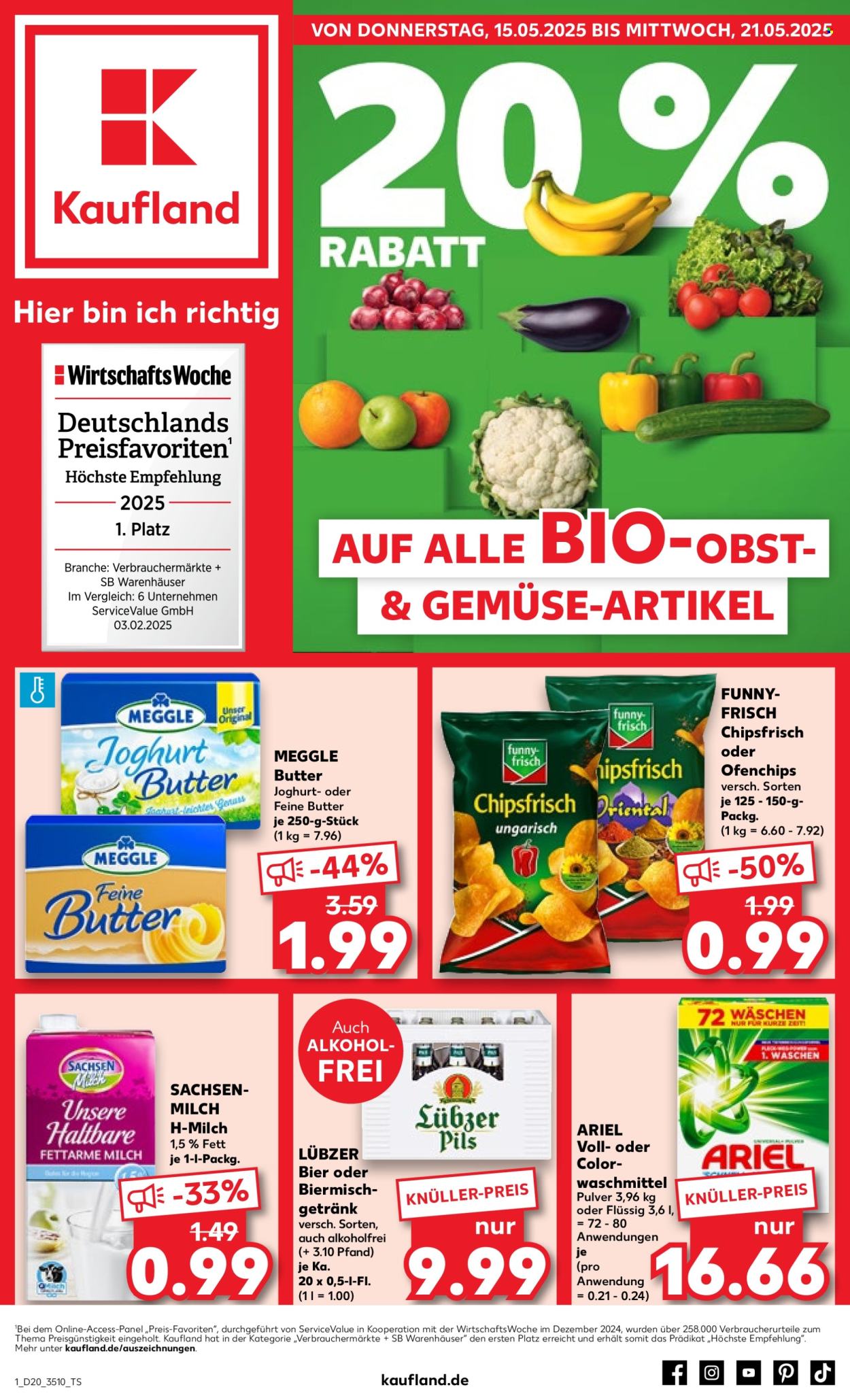 Kaufland Prospekte  - 15.05.2025 - 21.05.2025. Seite 1