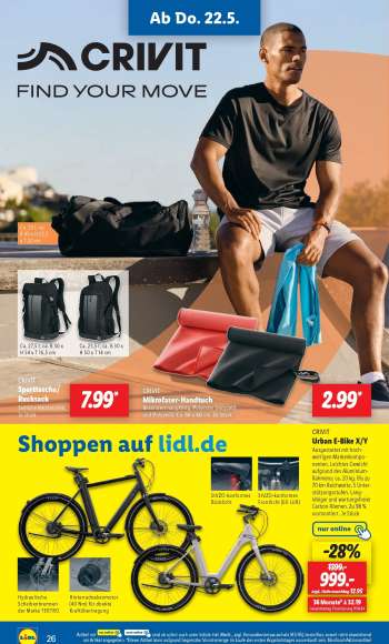 thumbnail - CRIVIT Sporttasche-/rucksack