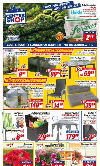 Prospekte CENTERSHOP - 19.05.2025 - 24.05.2025.