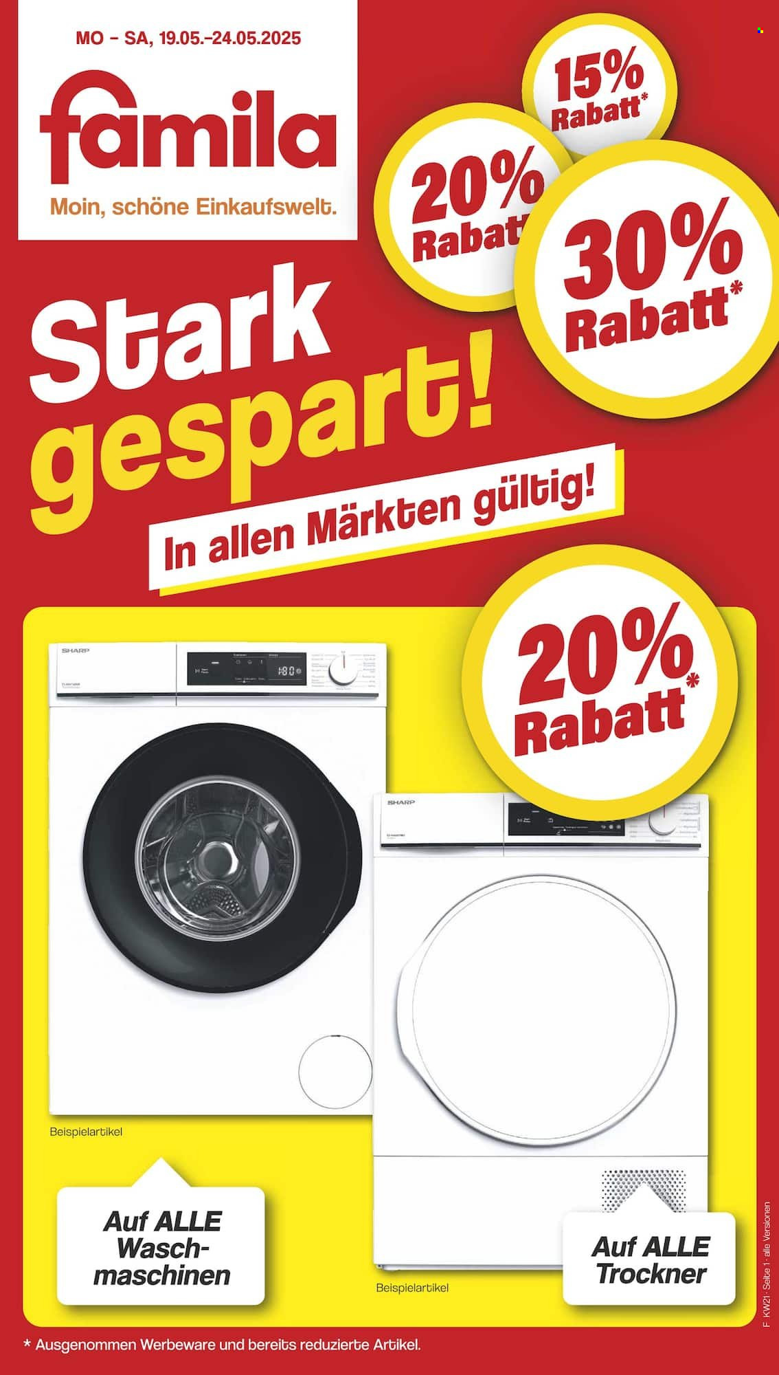 famila Prospekte  - 19.05.2025 - 24.05.2025. Seite 1