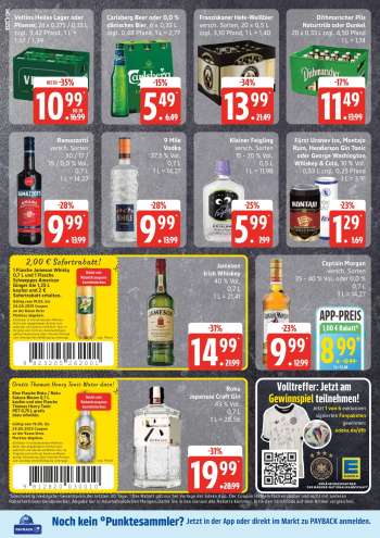 thumbnail - Fürst Uranov Ice, Montajo Rum, Henderson Gin Tonic oder George Washington Whiskey & Cola
