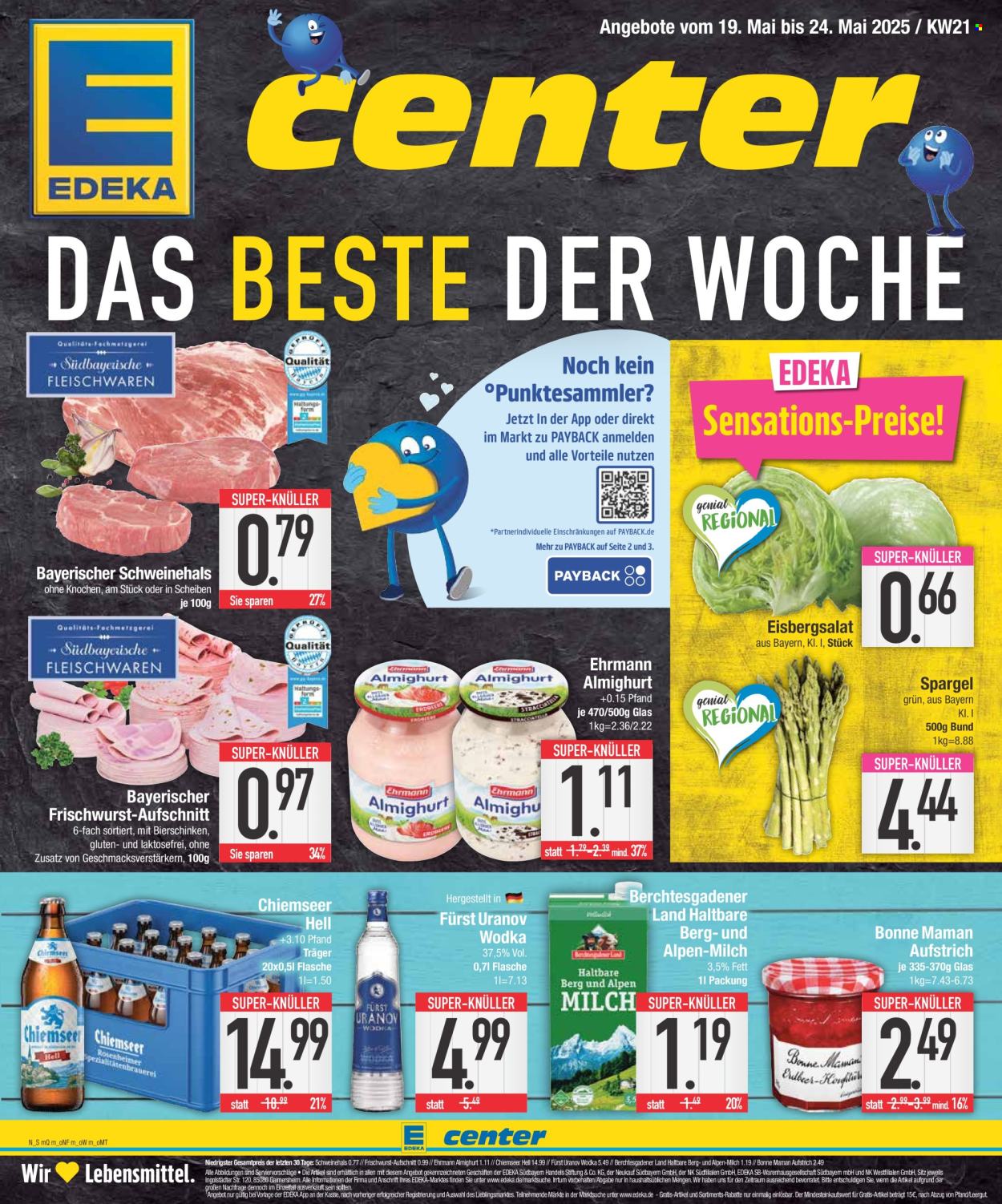 Edeka Prospekte  - 19.05.2025 - 24.05.2025. Seite 1