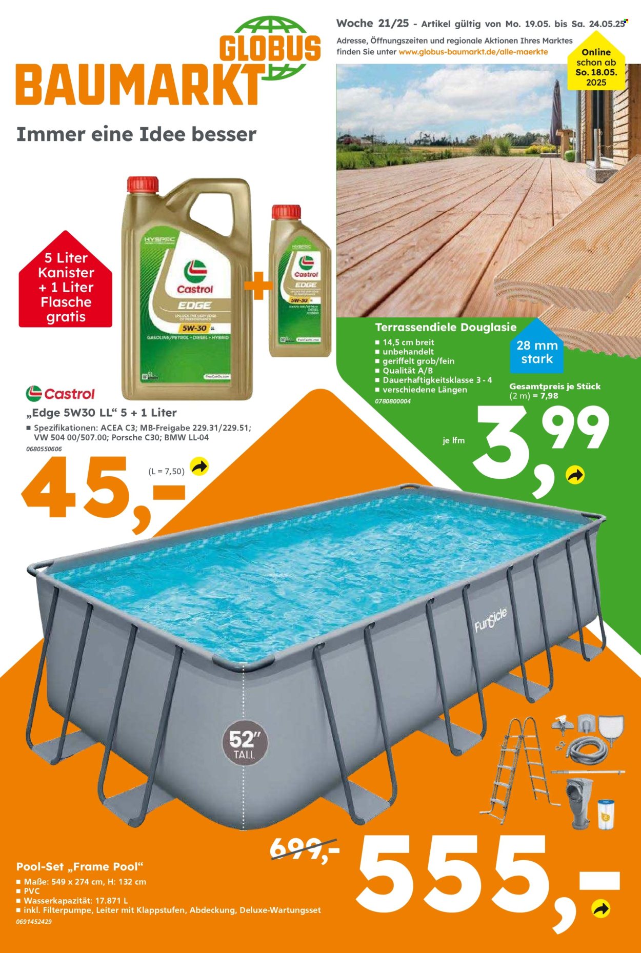 Globus Baumarkt Prospekte  - 19.05.2025 - 24.05.2025. Seite 1
