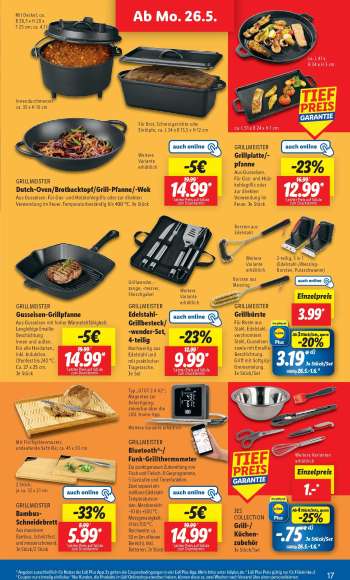 thumbnail - Dutch-Oven/Brotbacktopf/Grill-Pfanne-/Wok