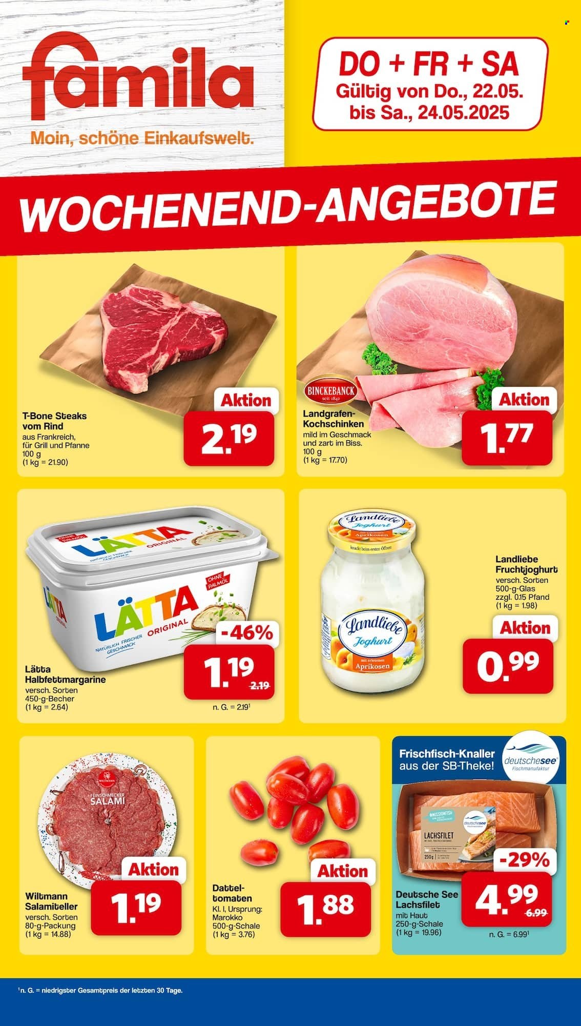 famila Prospekte  - 22.05.2025 - 24.05.2025. Seite 1
