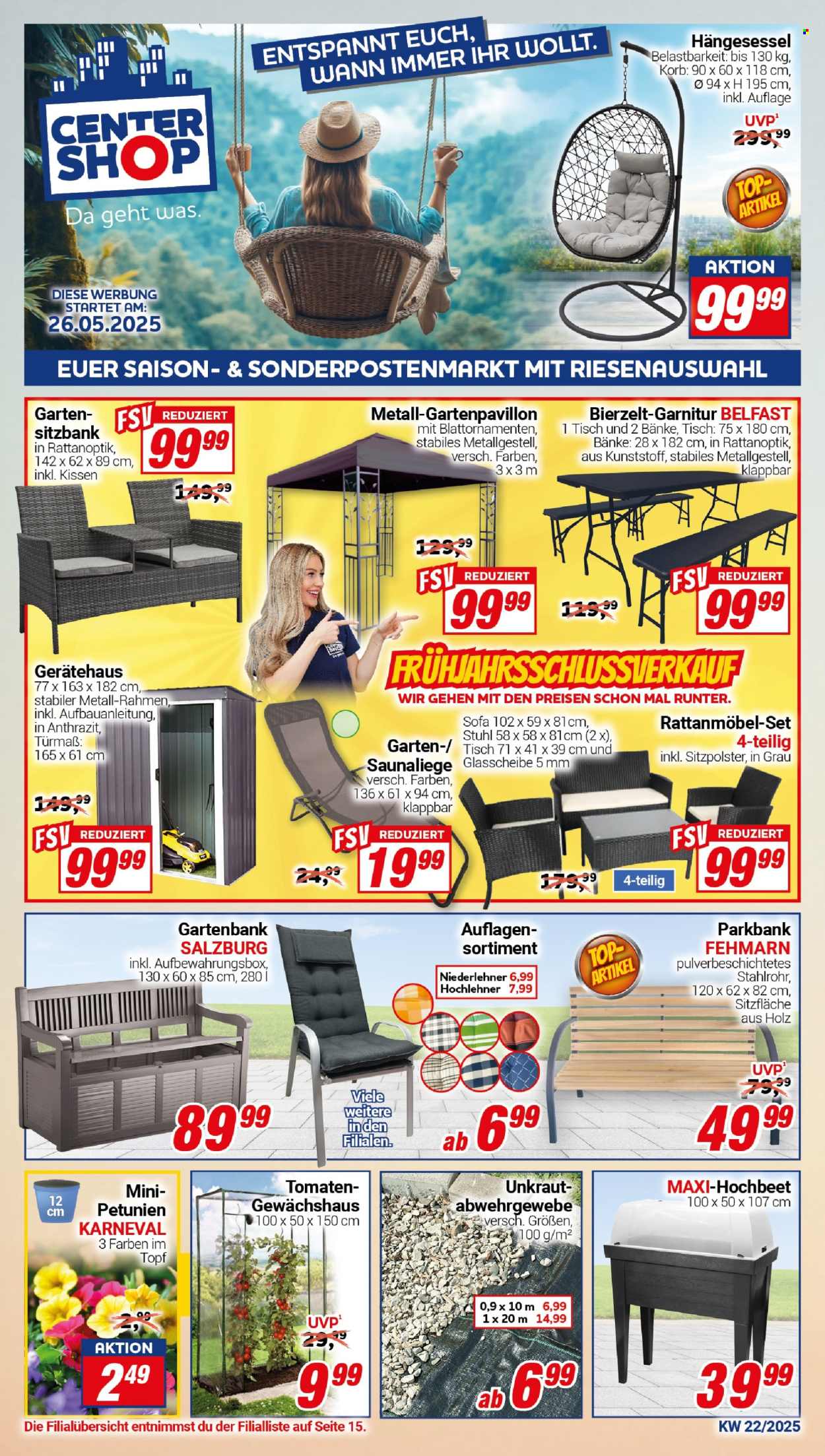 CENTERSHOP Prospekte  - 26.05.2025 - 31.05.2025. Seite 1