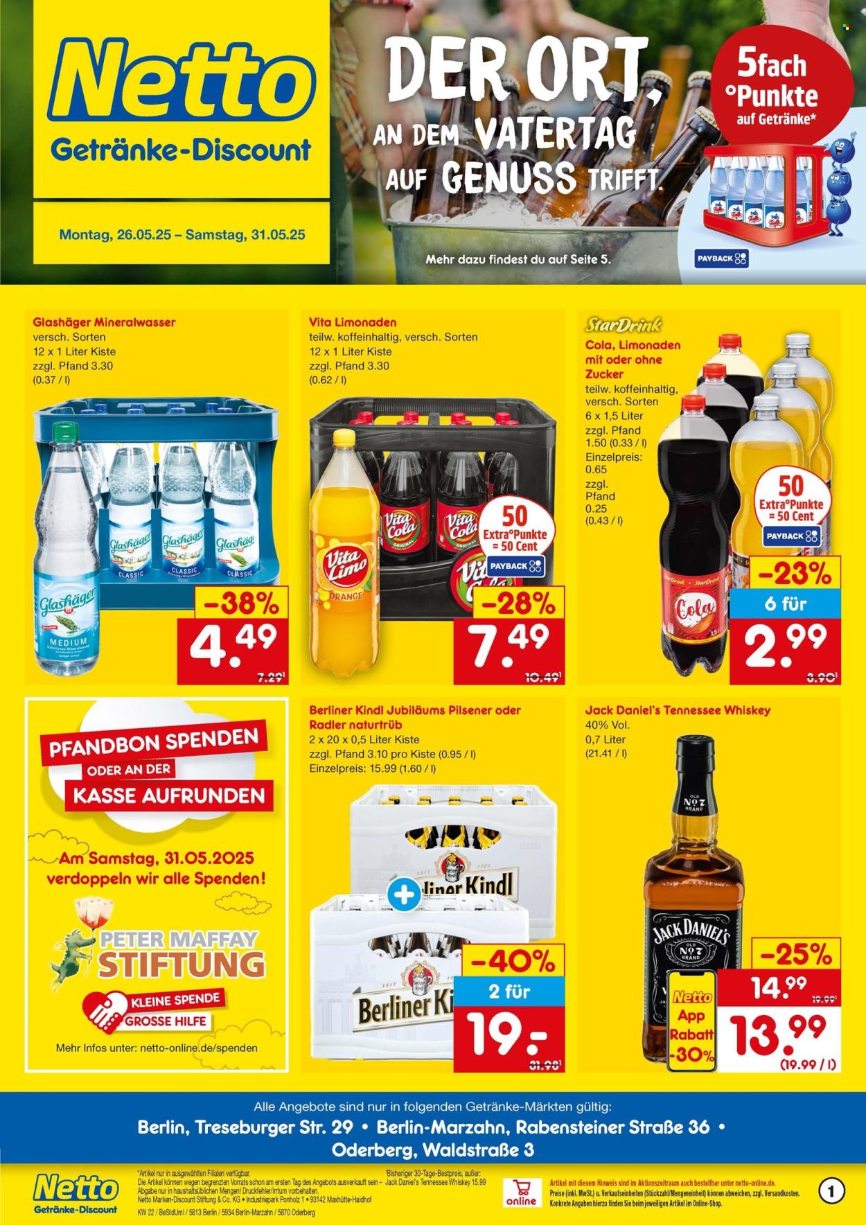 Netto Marken-Discount Prospekte  - 26.05.2025 - 31.05.2025. Seite 1