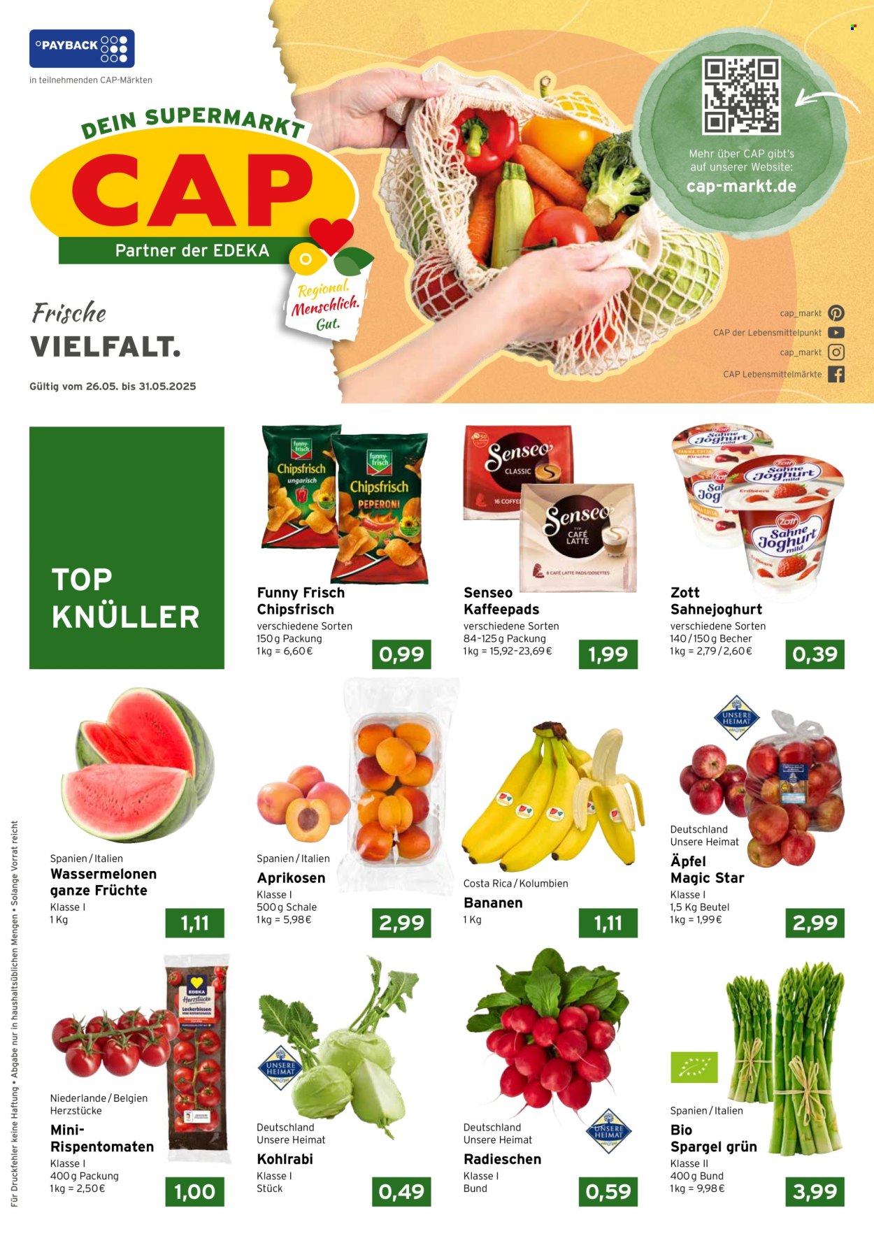 CAP-Markt Prospekte  - 26.05.2025 - 31.05.2025. Seite 1
