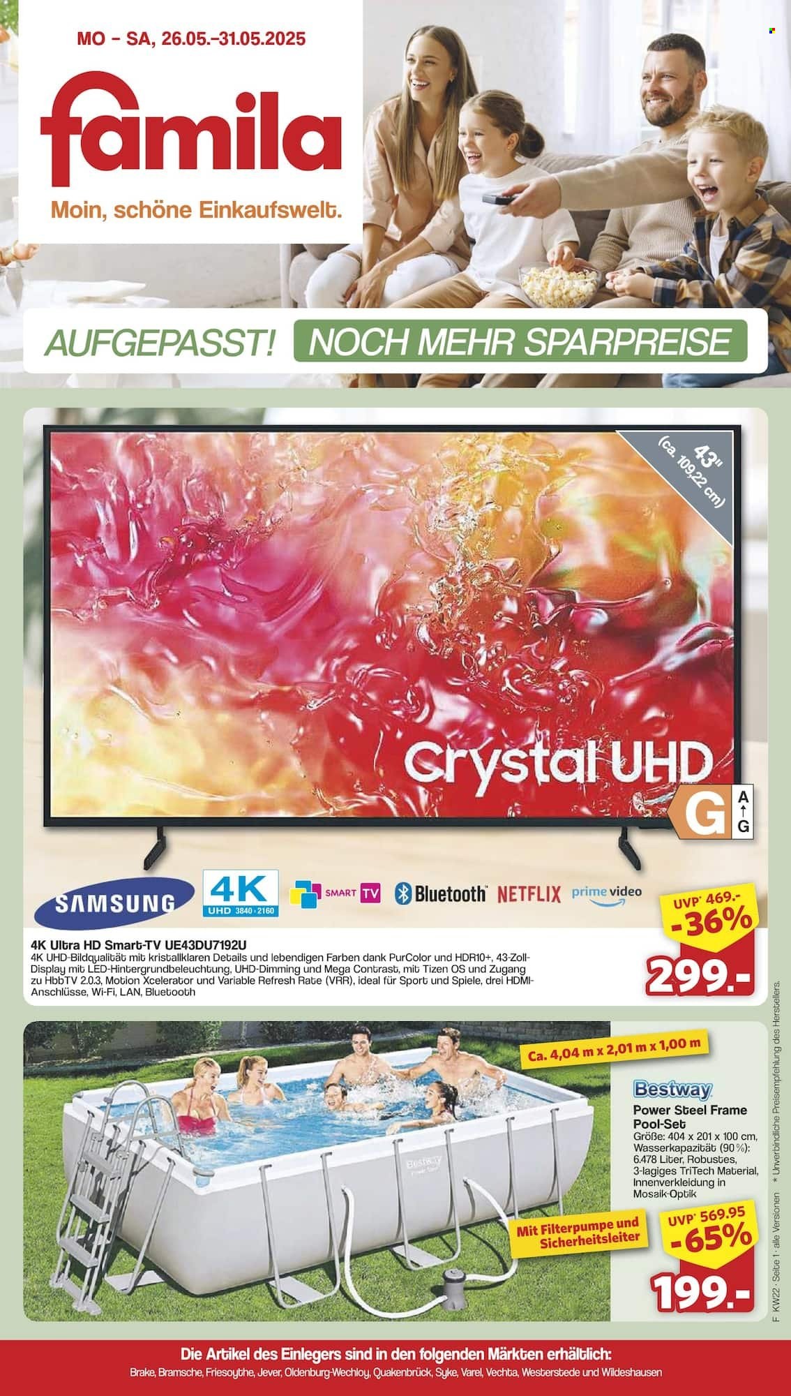 famila Prospekte  - 26.05.2025 - 31.05.2025. Seite 1