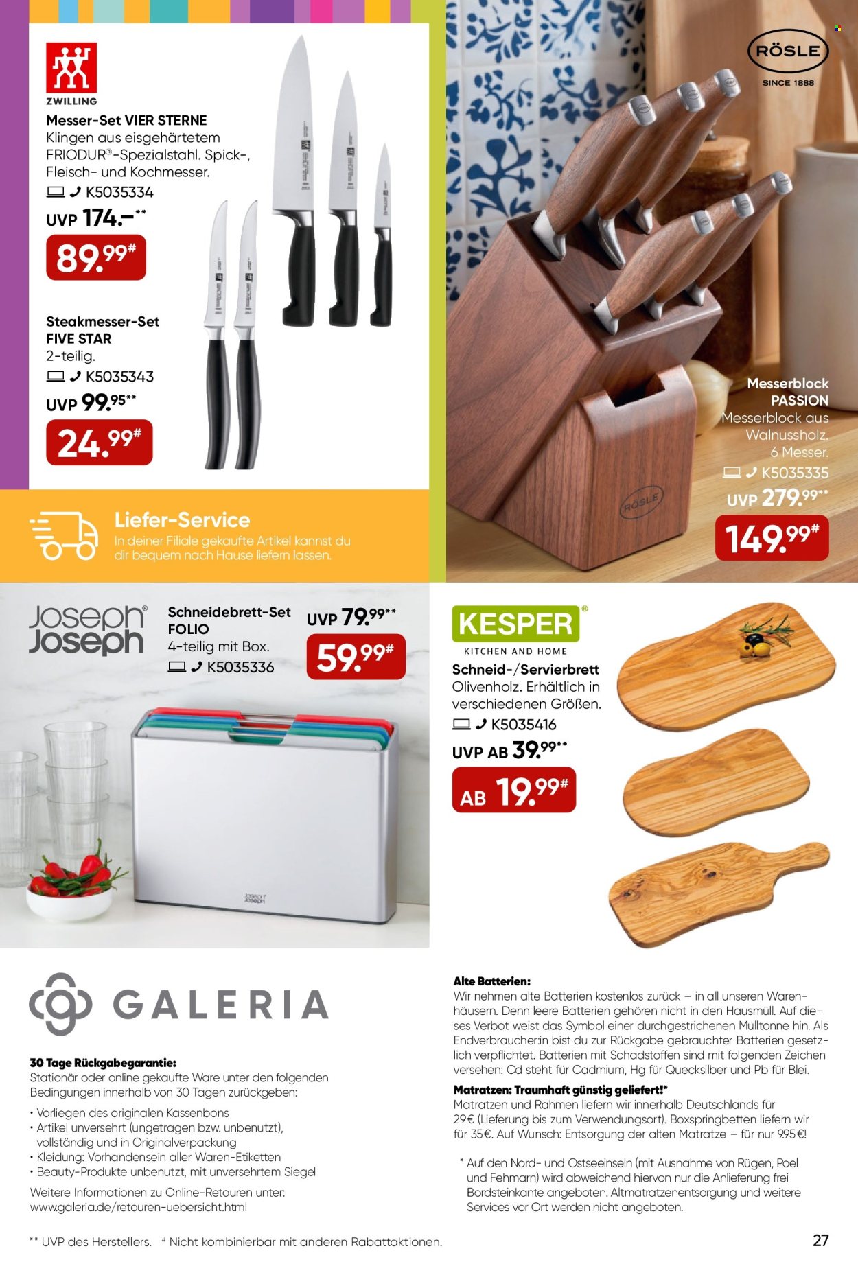 GALERIA Karstadt Kaufhof Prospekte  - 26.05.2025 - 1.06.2025. Seite 27