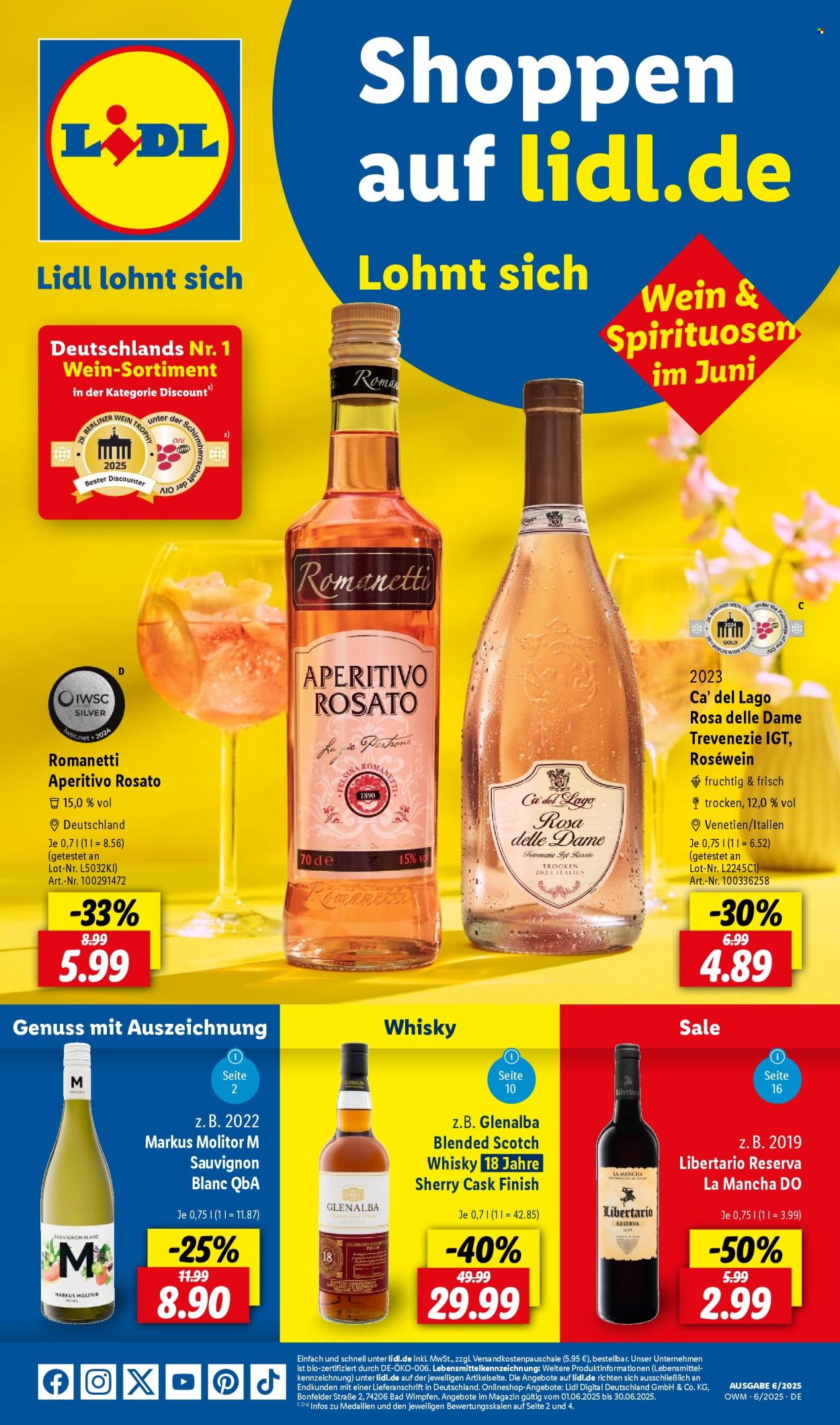 Lidl Prospekte  - 1.06.2025 - 30.06.2025. Seite 1