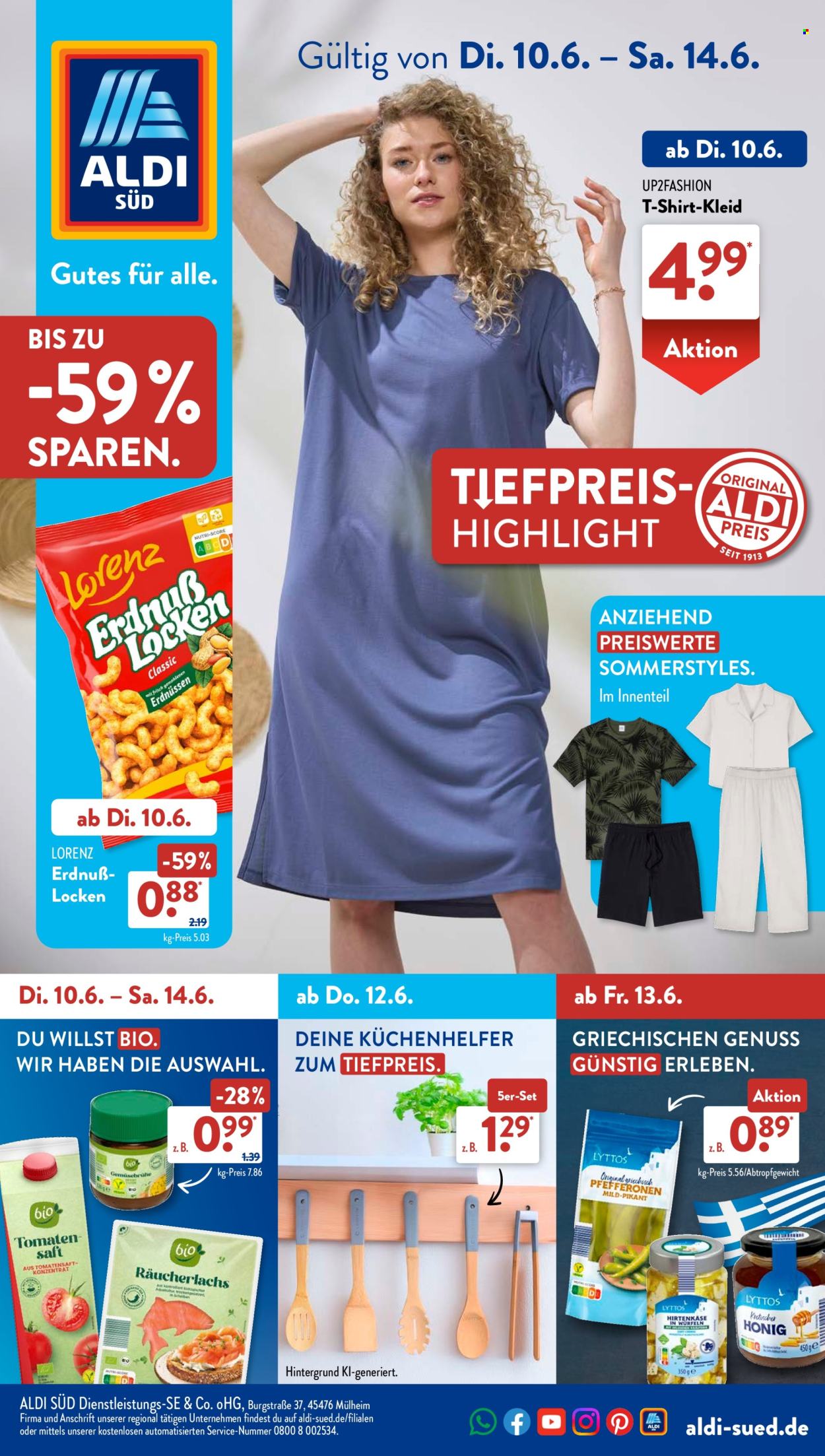 ALDI SÜD Prospekte  - 10.06.2025 - 14.06.2025. Seite 1