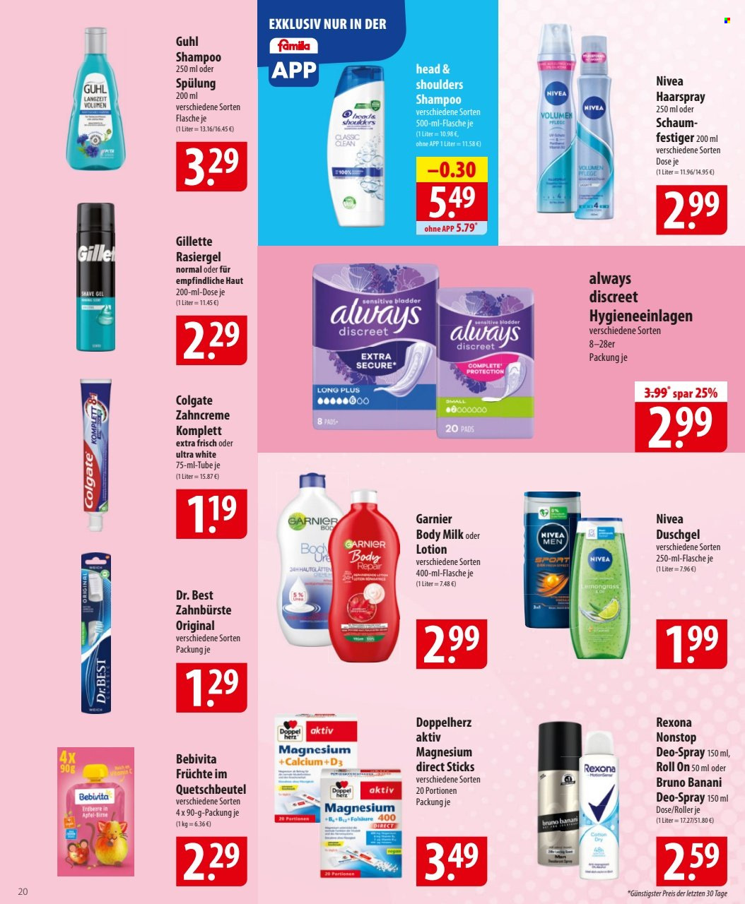 famila Prospekte  - 2.06.2025 - 7.06.2025. Seite 20