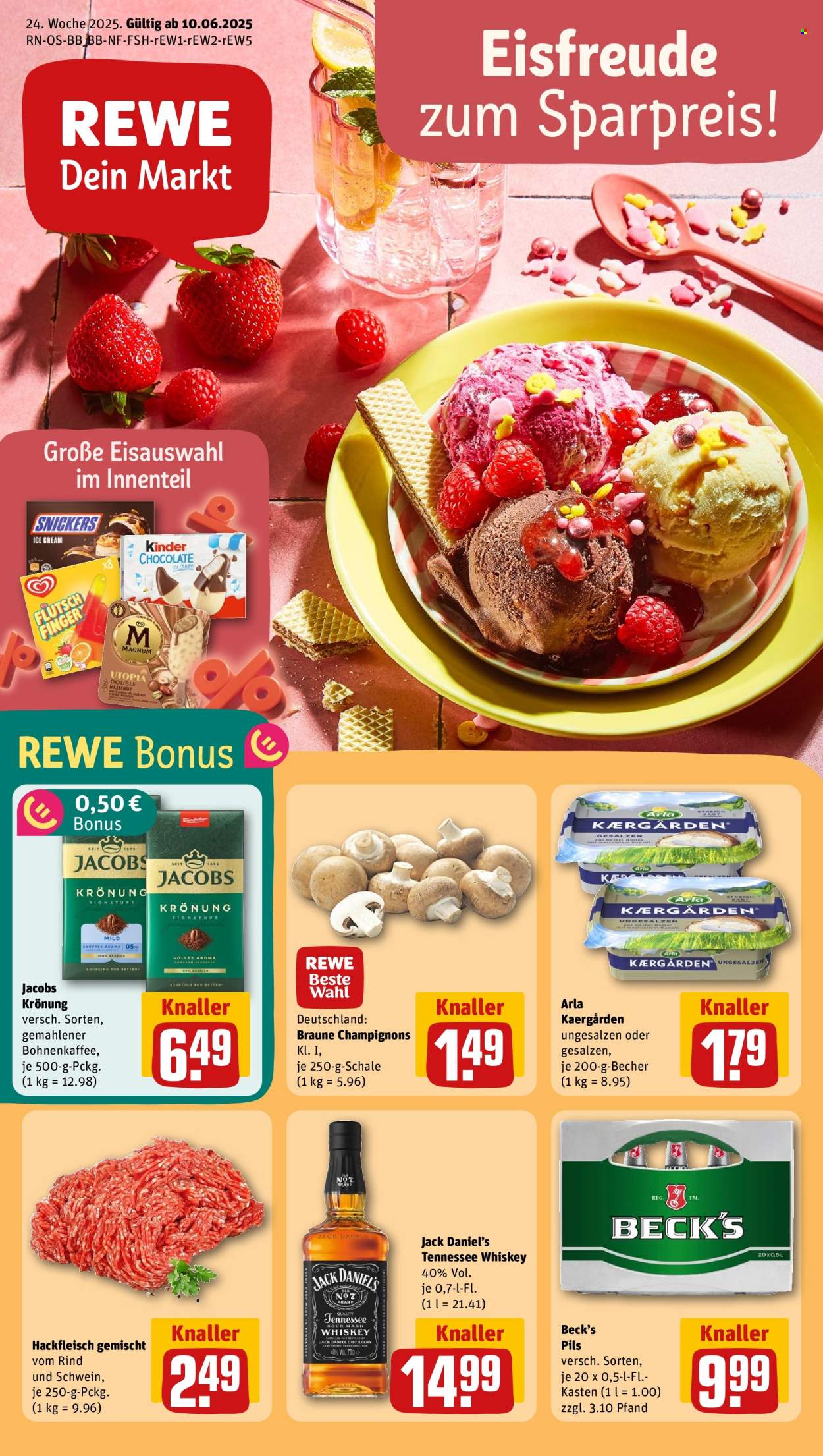 REWE Prospekte  - 10.06.2025 - 15.06.2025. Seite 1