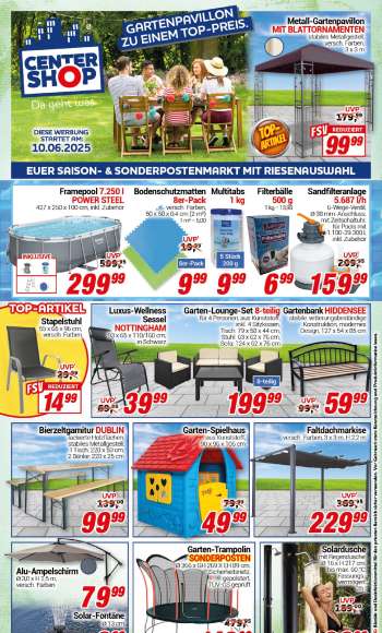Prospekte CENTERSHOP - 10.06.2025 - 14.06.2025.