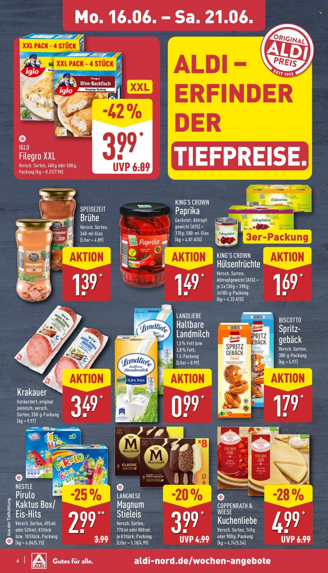 ALDI Nord Prospekte  - 16.06.2025 - 21.06.2025. Seite 6