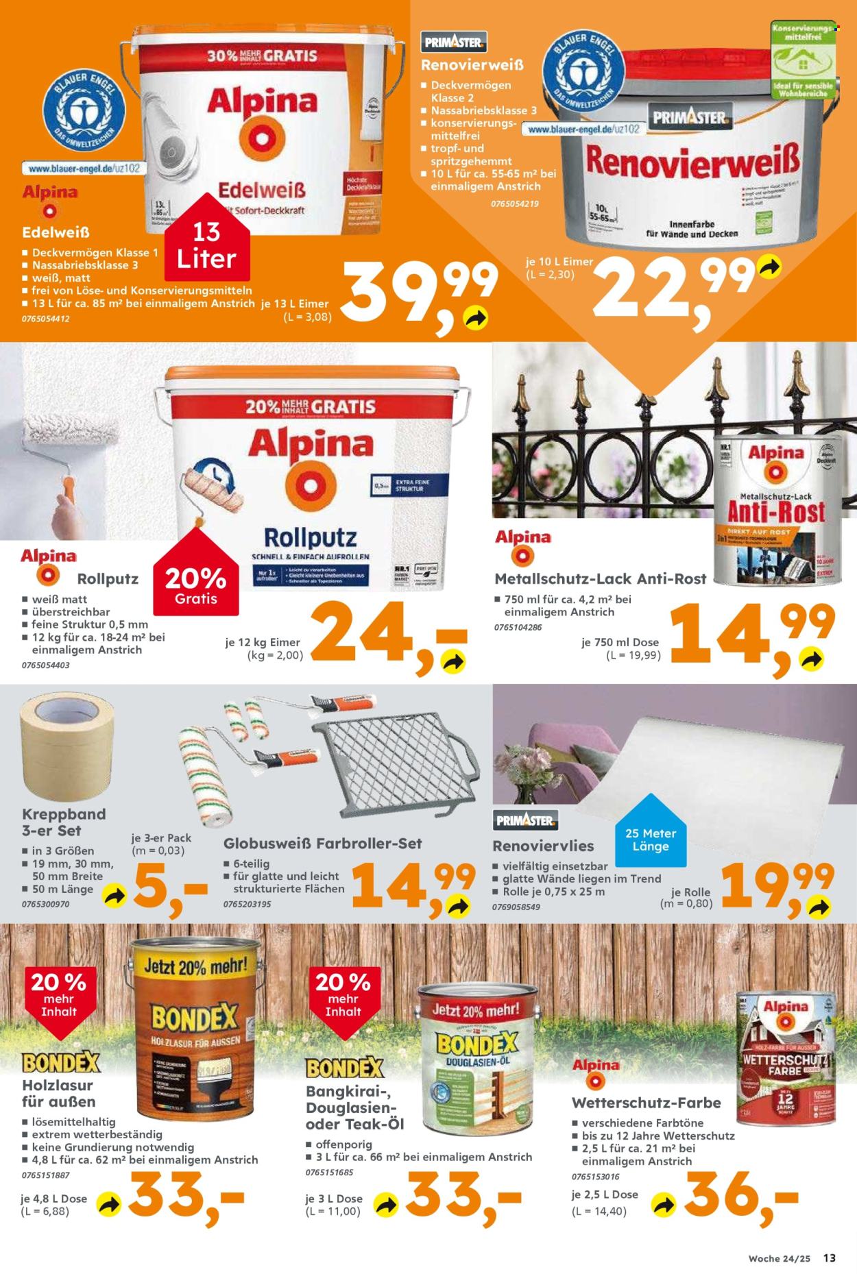 Globus Baumarkt Prospekte  - 10.06.2025 - 14.06.2025. Seite 13