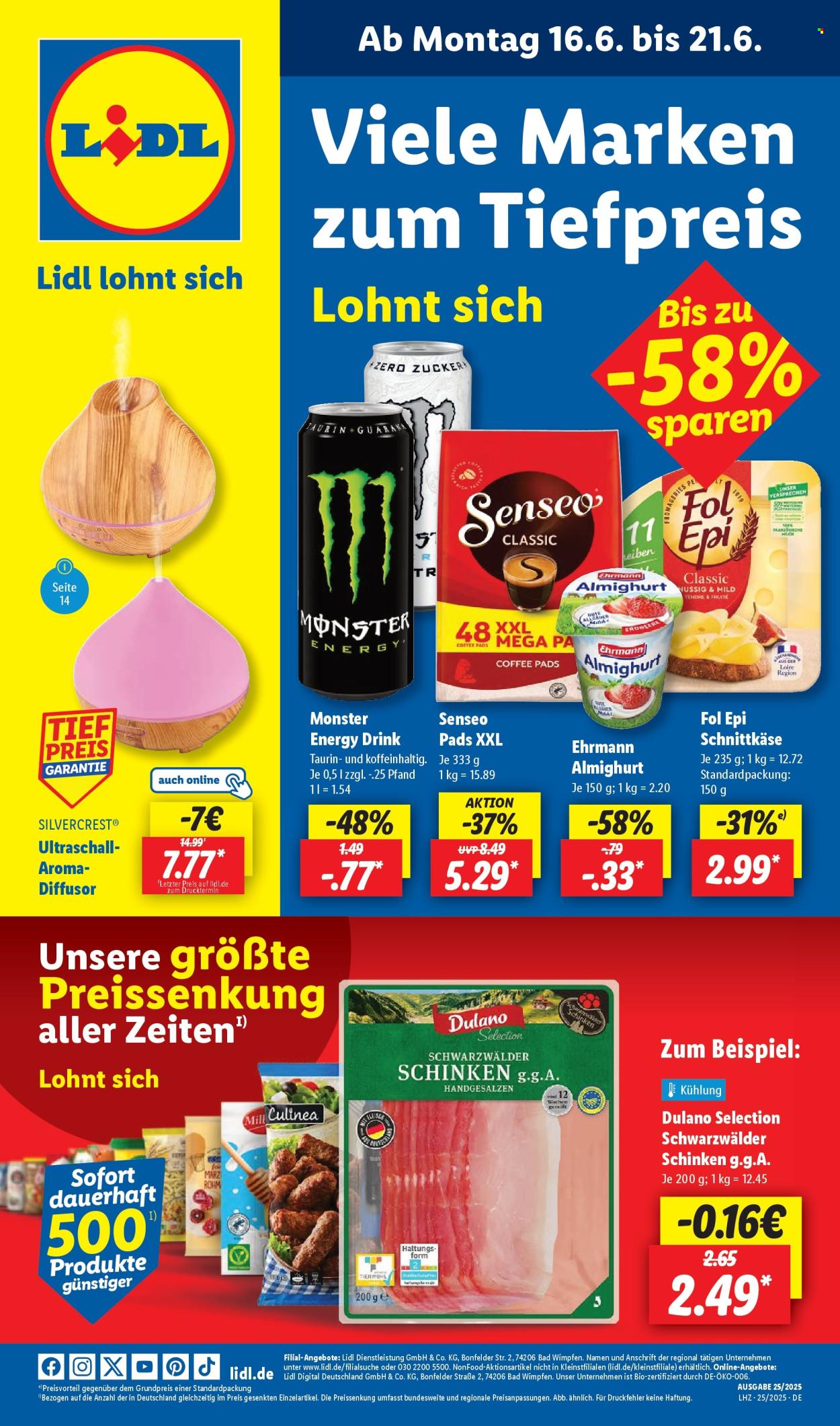 Lidl Prospekte  - 16.06.2025 - 21.06.2025. Seite 1