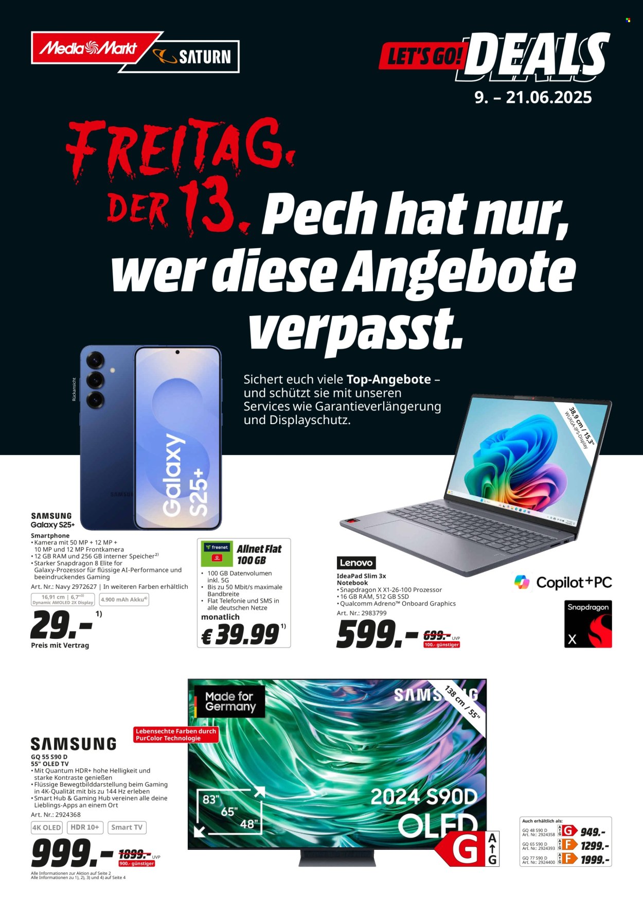 MediaMarkt Prospekte  - 9.06.2025 - 23.06.2025. Seite 1