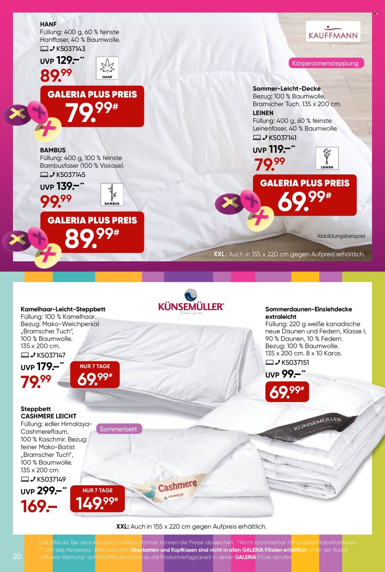 GALERIA Karstadt Kaufhof Prospekte  - 11.06.2025 - 17.06.2025. Seite 20