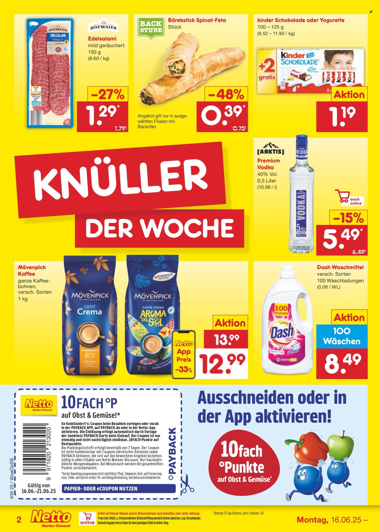 Netto Marken-Discount Prospekte  - 16.06.2025 - 21.06.2025. Seite 2