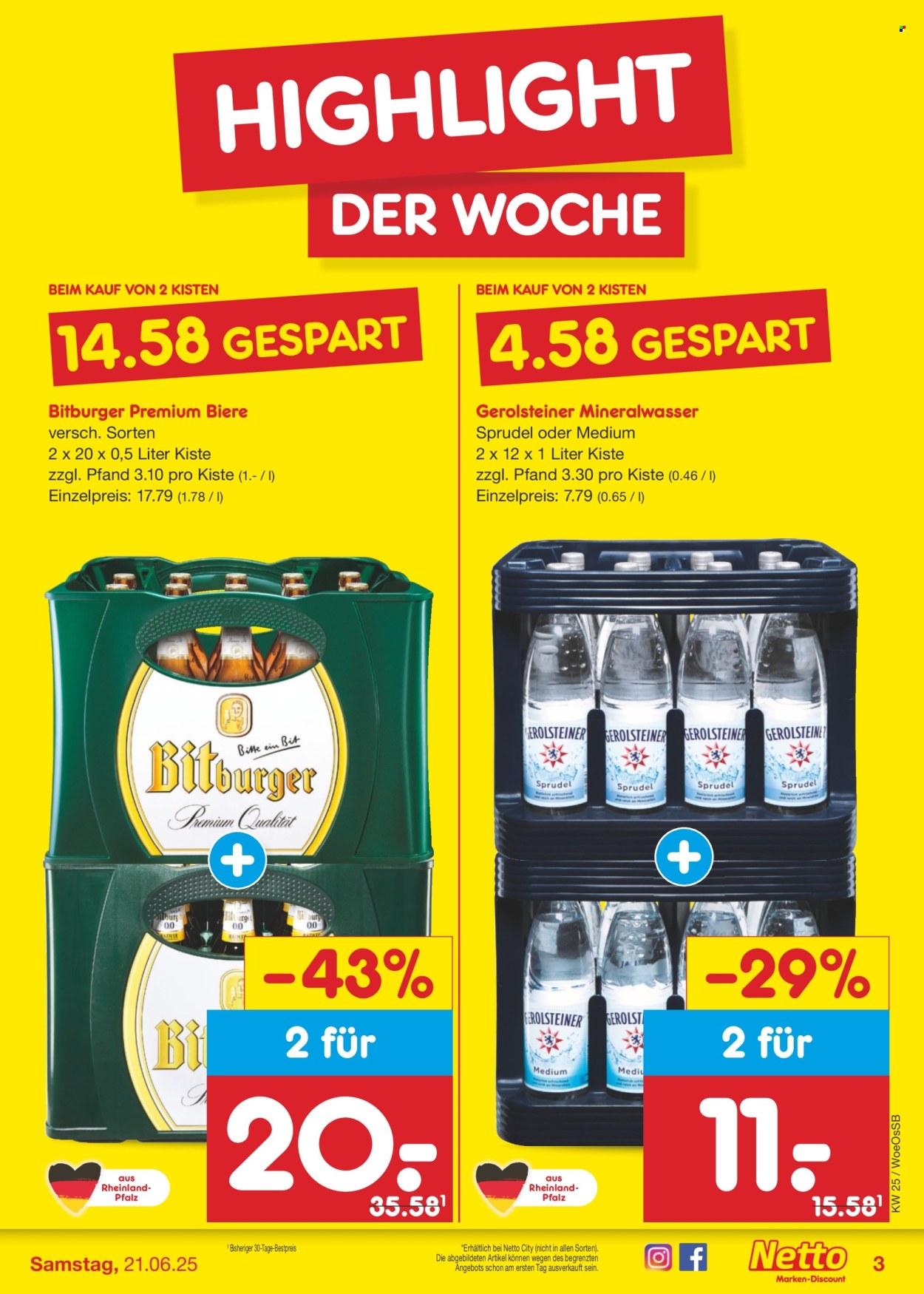 Netto Marken-Discount Prospekte  - 16.06.2025 - 21.06.2025. Seite 3