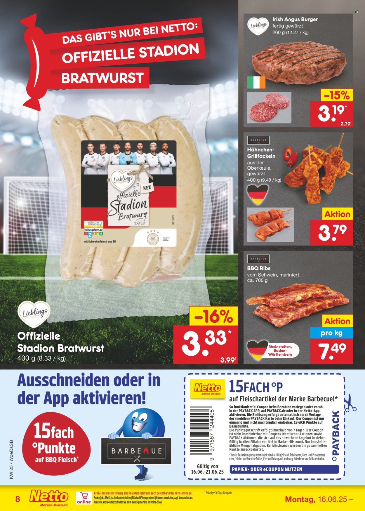 Netto Marken-Discount Prospekte  - 16.06.2025 - 21.06.2025. Seite 8
