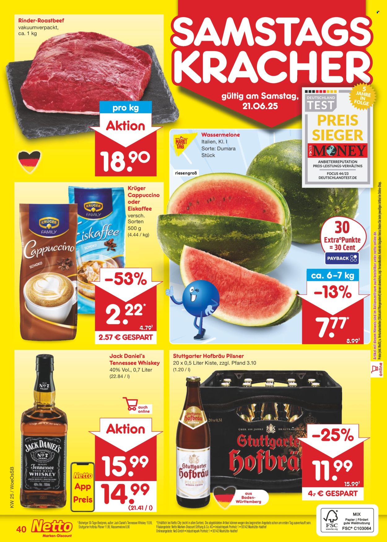 Netto Marken-Discount Prospekte  - 16.06.2025 - 21.06.2025. Seite 58