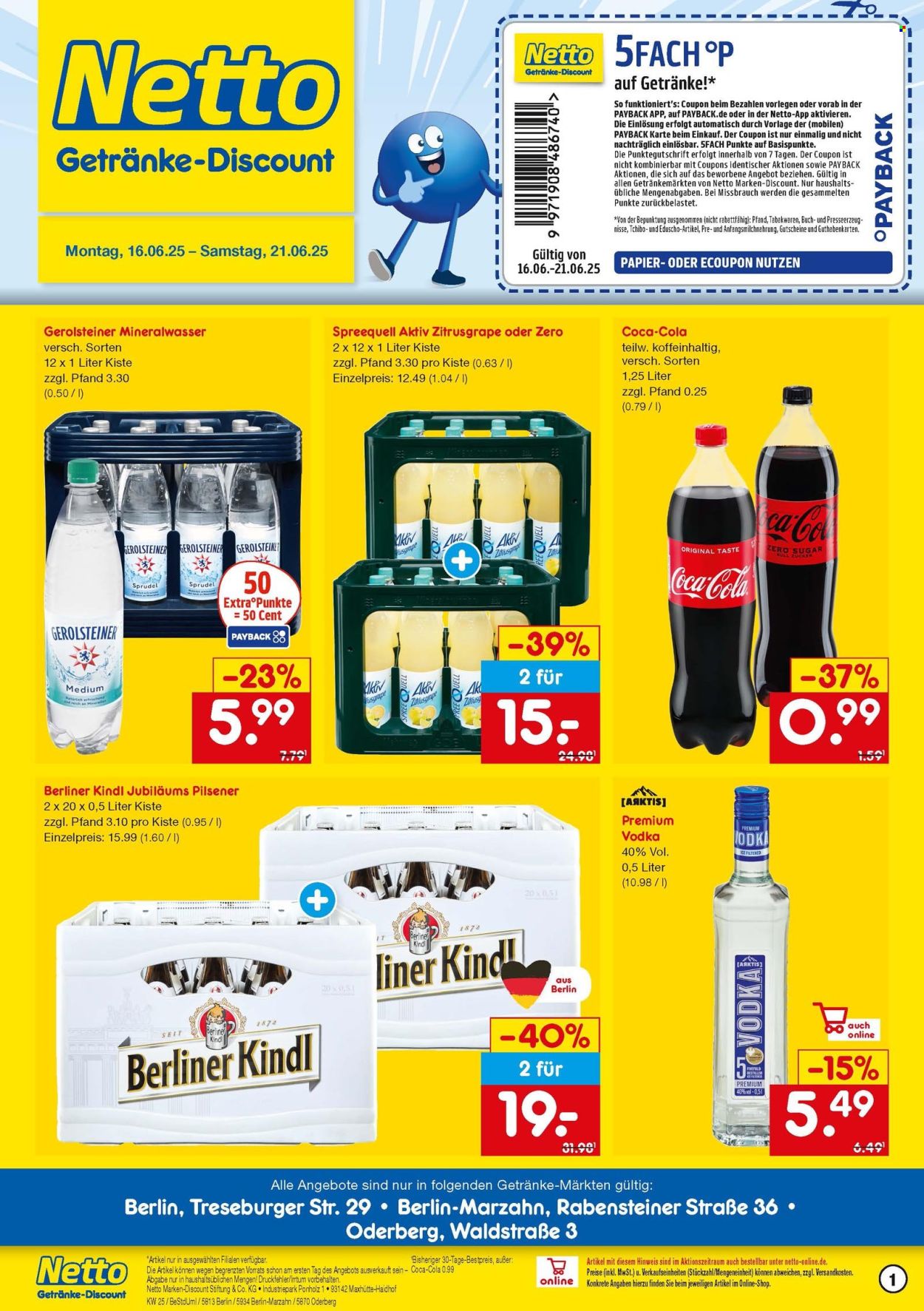 Netto Marken-Discount Prospekte  - 16.06.2025 - 21.06.2025. Seite 1