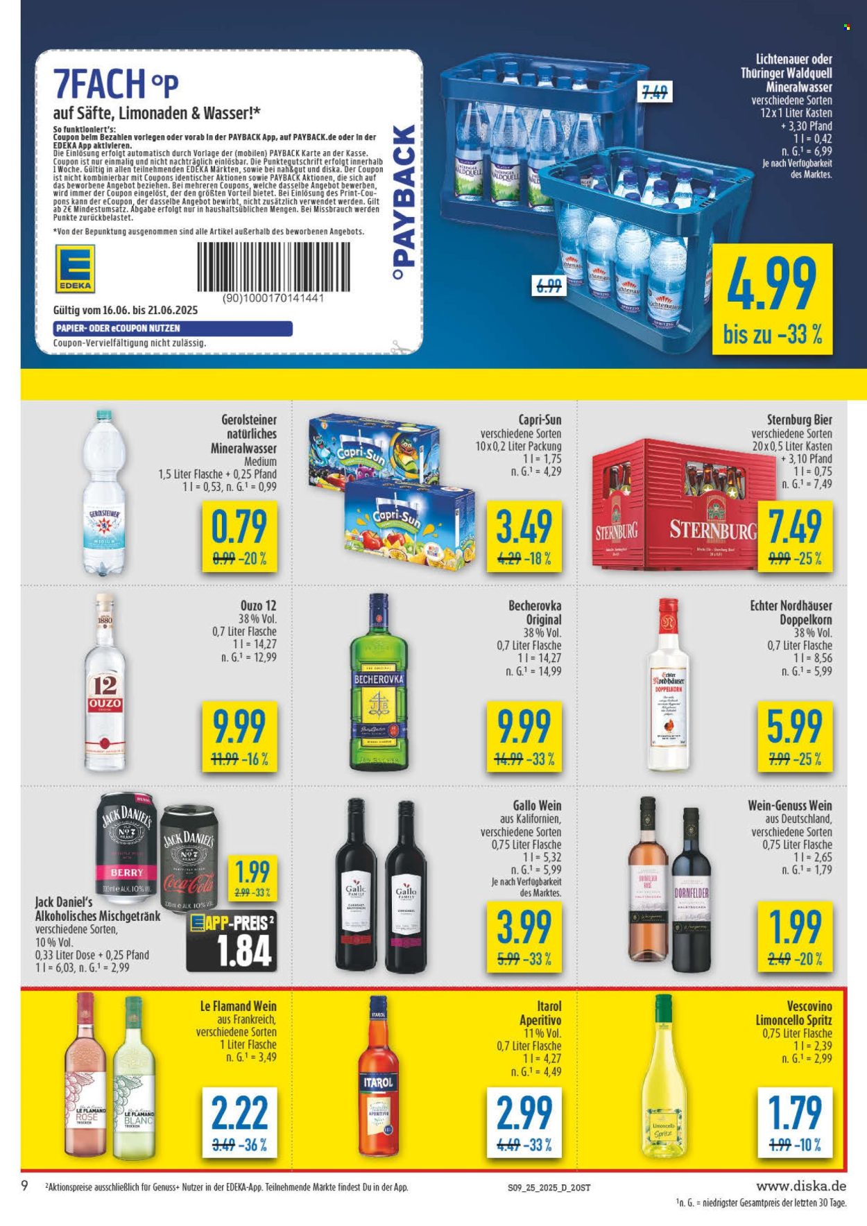 Diska Prospekte  - 16.06.2025 - 21.06.2025. Seite 9