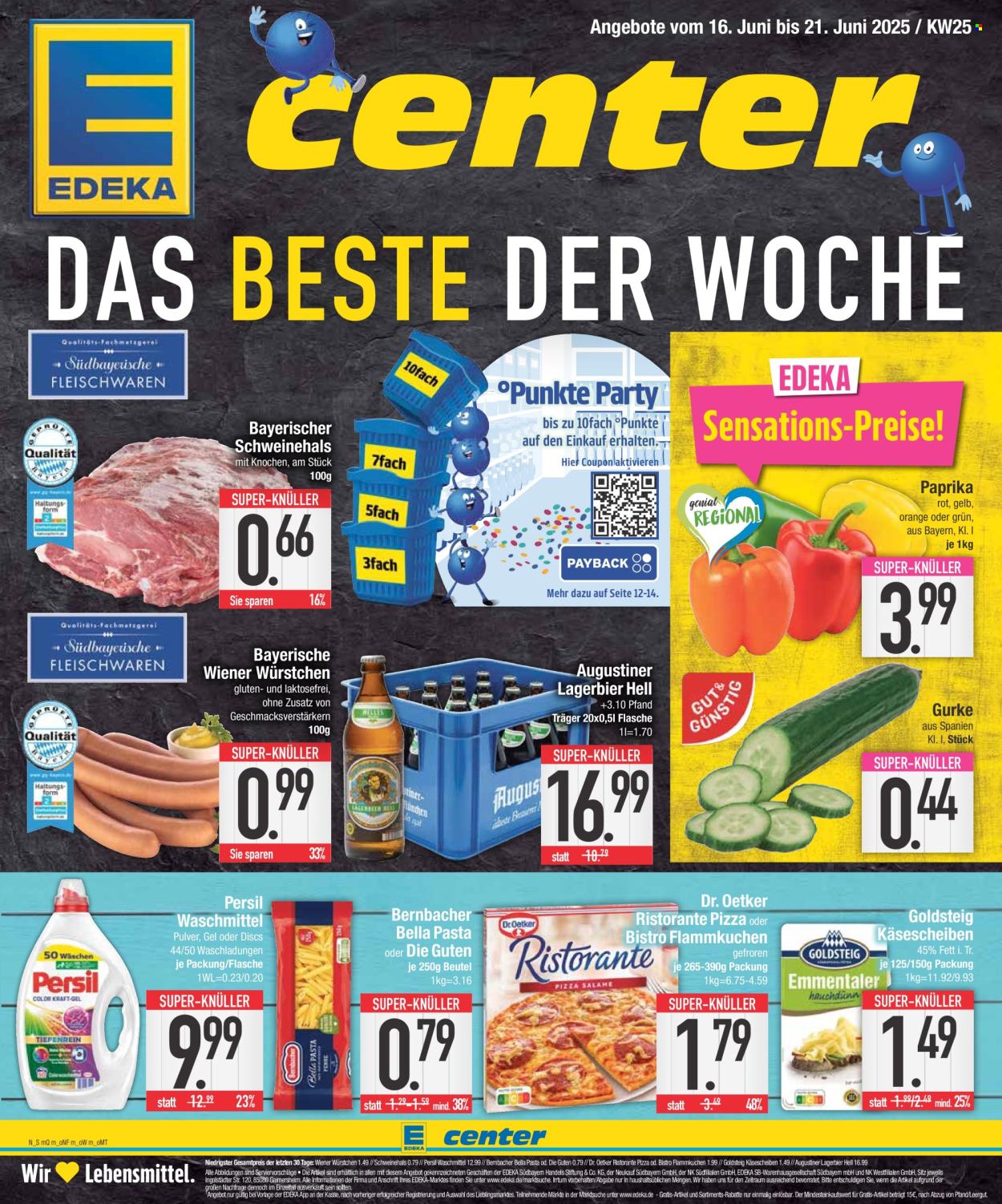 Edeka Prospekte  - 16.06.2025 - 21.06.2025. Seite 1
