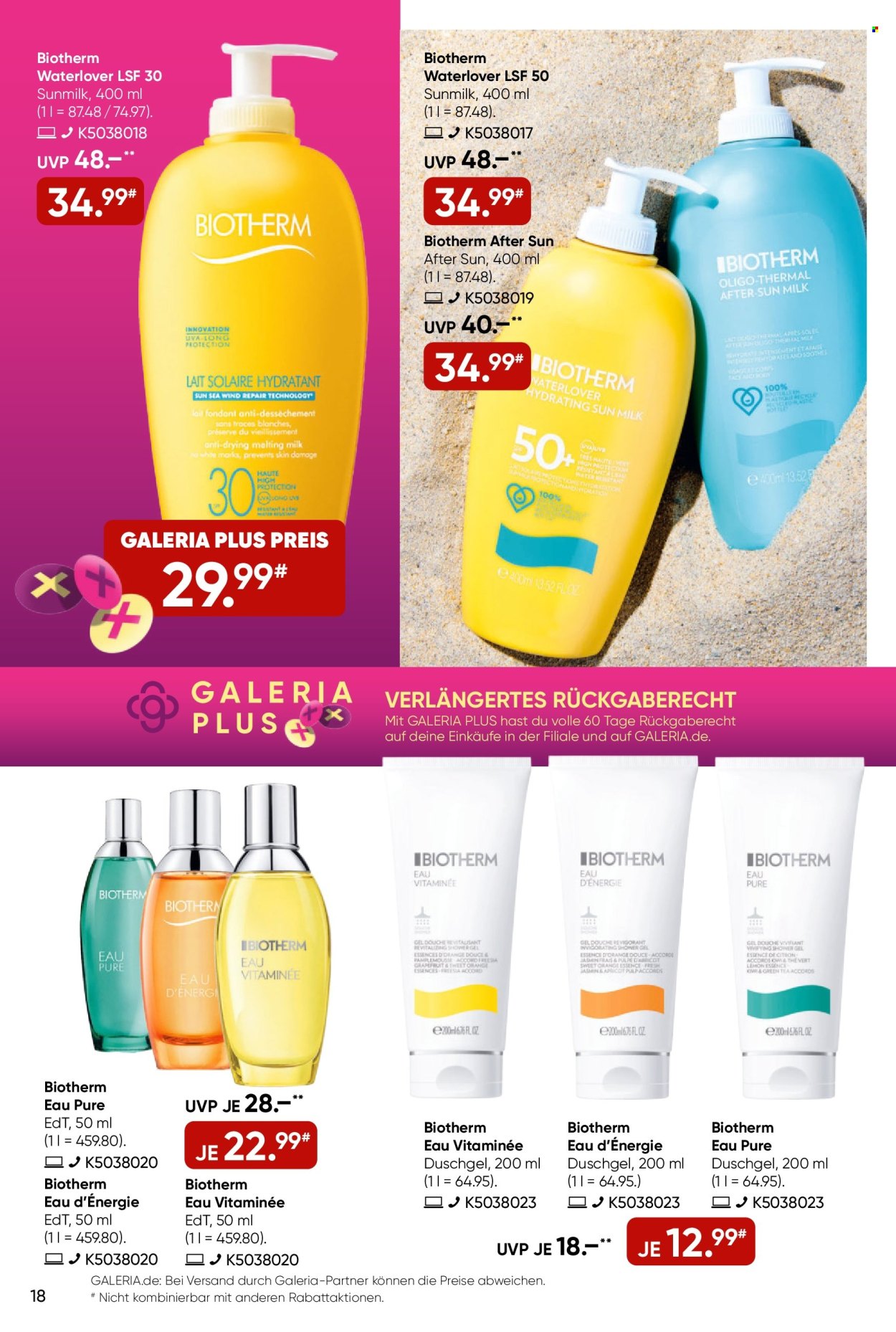 GALERIA Karstadt Kaufhof Prospekte  - 16.06.2025 - 22.06.2025. Seite 18