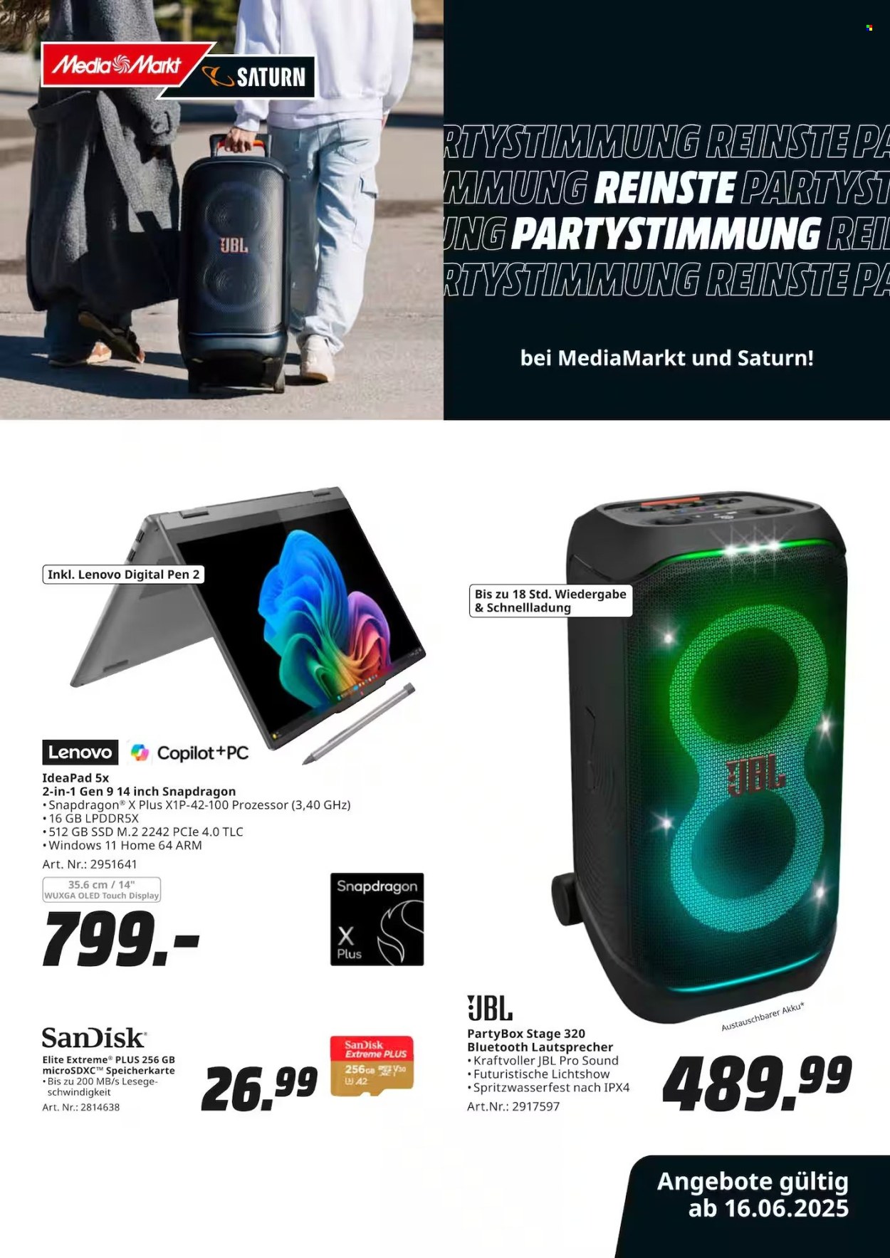 MediaMarkt Prospekte  - 16.06.2025 - 21.06.2025. Seite 1