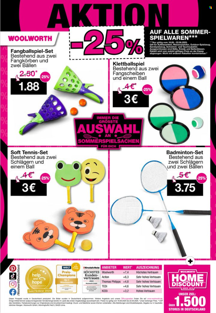 Woolworth Prospekte  - 16.06.2025 - 22.06.2025. Seite 8
