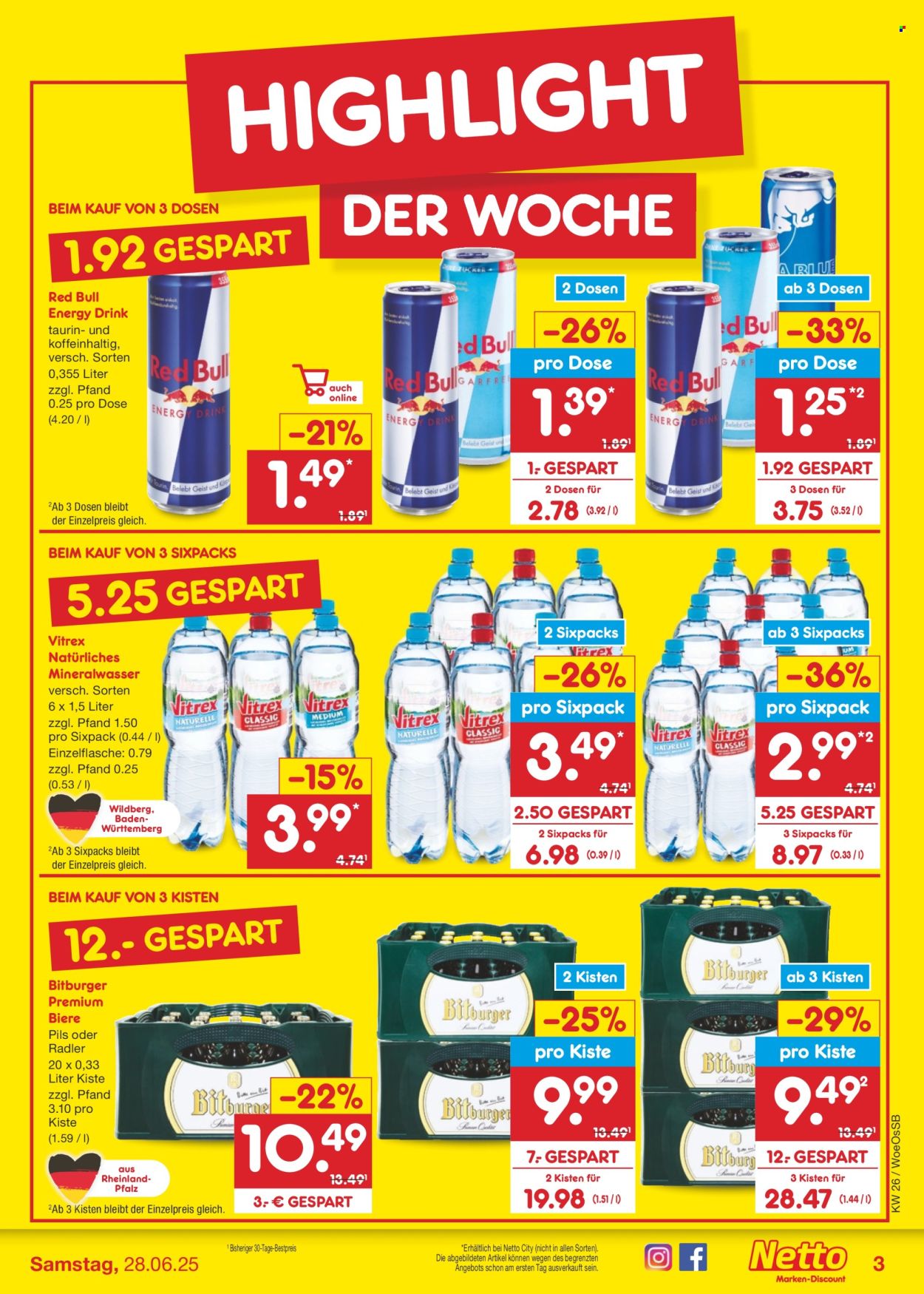 Netto Marken-Discount Prospekte  - 23.06.2025 - 28.06.2025. Seite 3